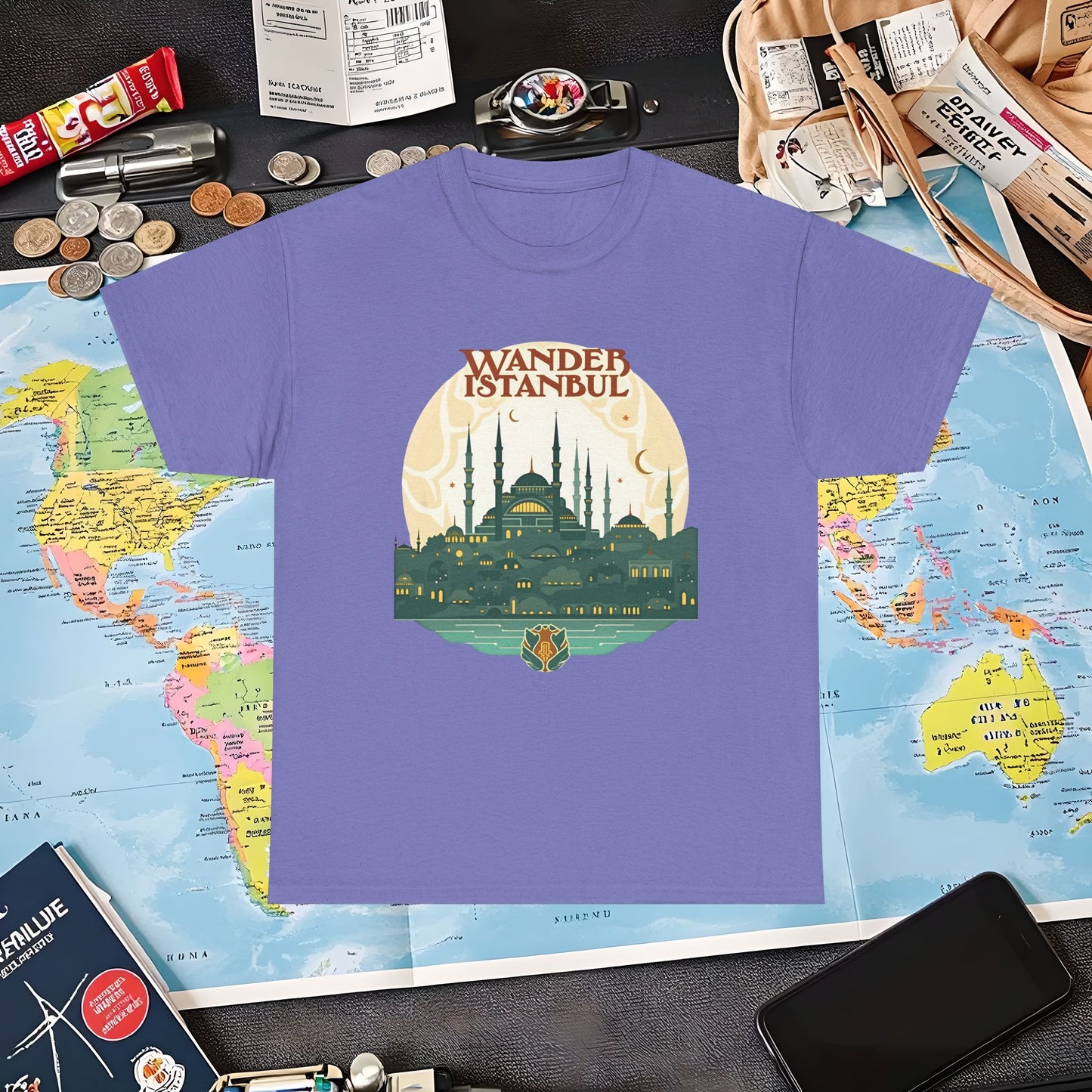 Istanbul Wandering Air Travel T-Shirts | Jetsetter, Airport, and International Flight Tees