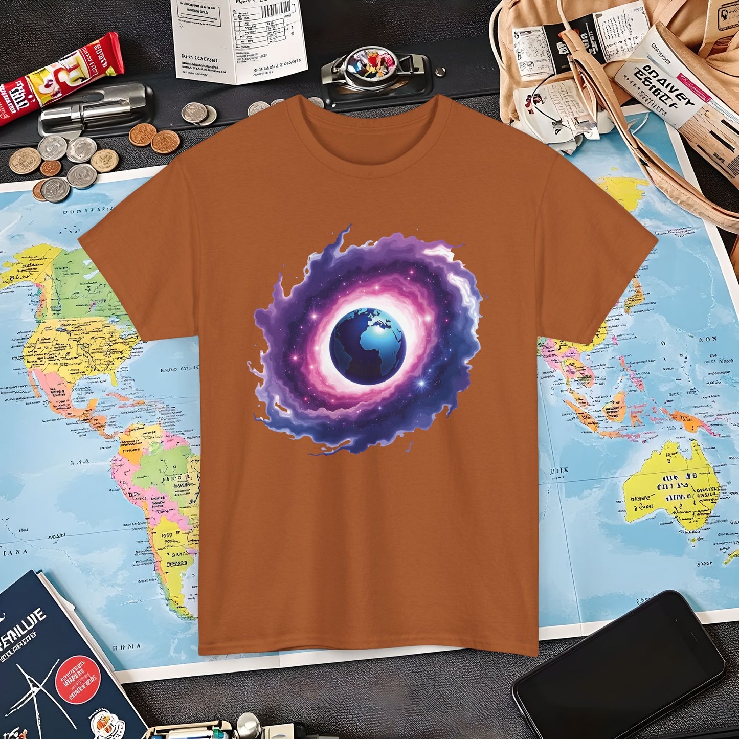 Cosmic Journey Air Travel T-Shirts | Jetsetter, Airport, and International Flight Tees