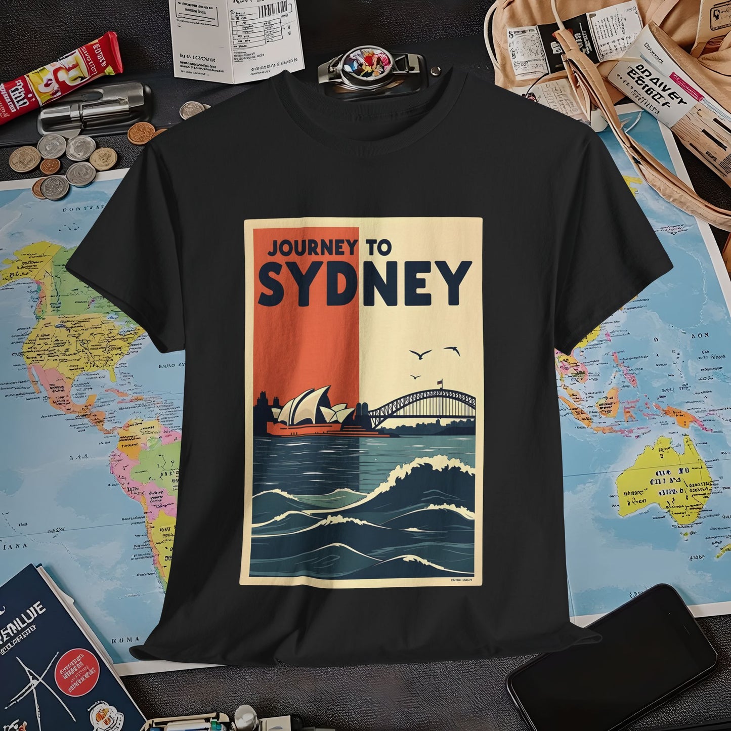 Sydney Journey Air Travel T-Shirts | Jetsetter, Airport, and International Flight Tees