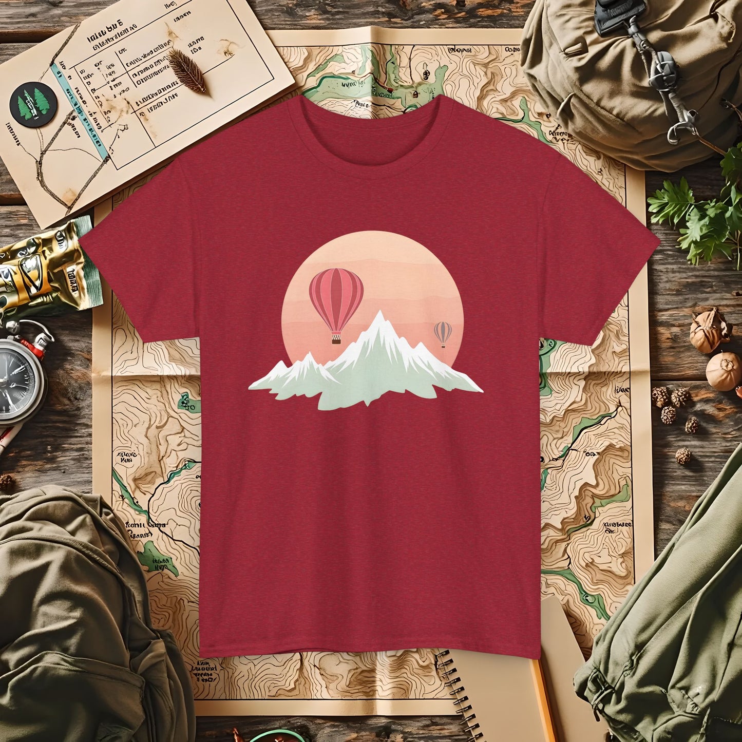 Retro Heights Outdoor Adventure T-Shirts | Camping, Hiking, Rafting & Kayaking Tees for Nature Lovers