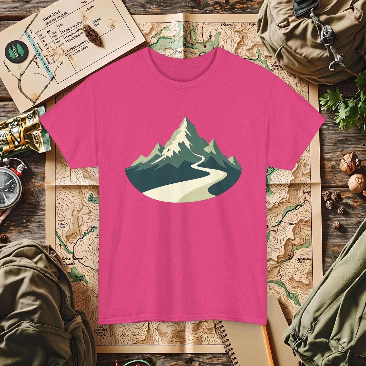 Mountain Path Outdoor Adventure T-Shirts | Camping, Hiking, Rafting & Kayaking Tees for Nature Lovers