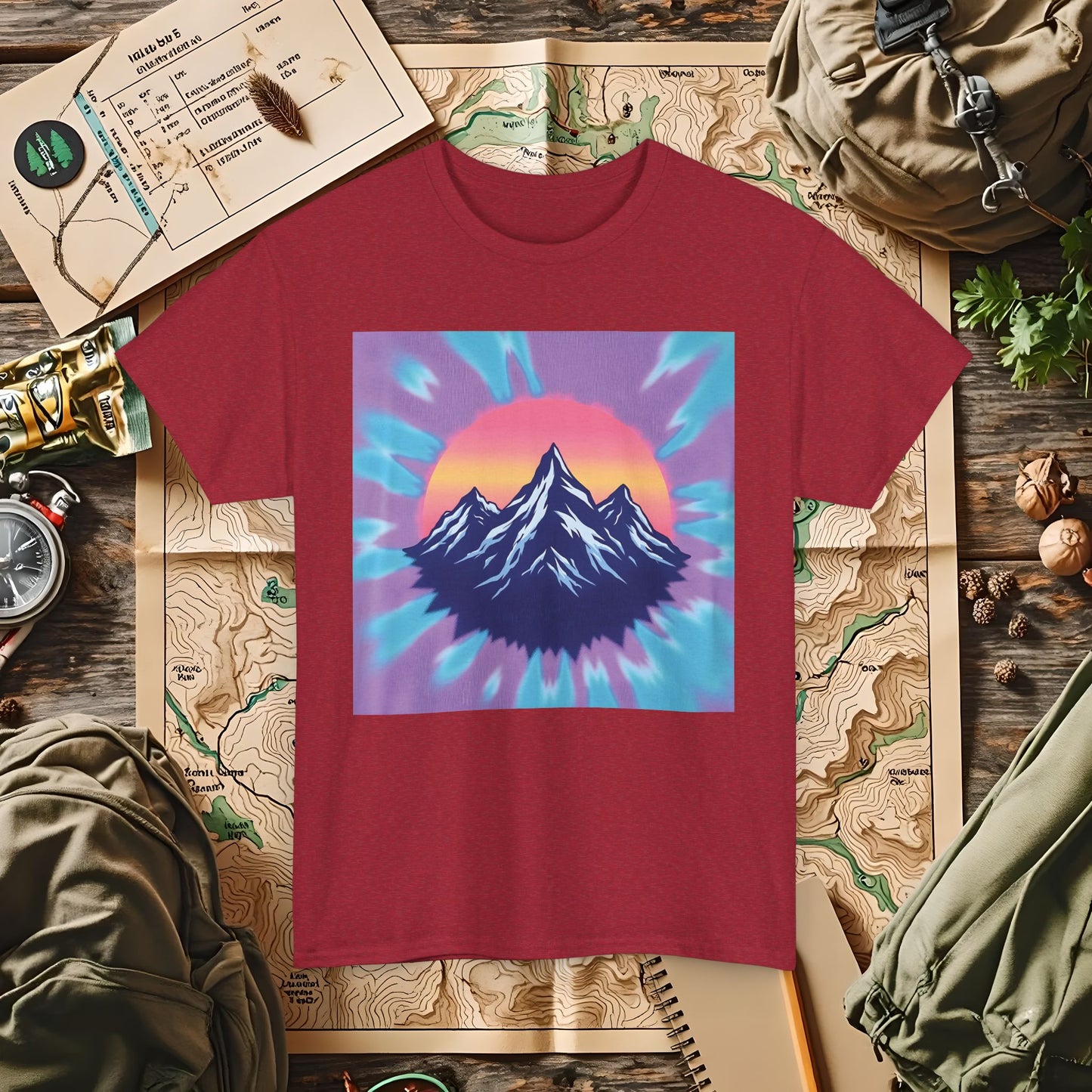 Color Peak Outdoor Adventure T-Shirts | Camping, Hiking, Rafting & Kayaking Tees for Nature Lovers