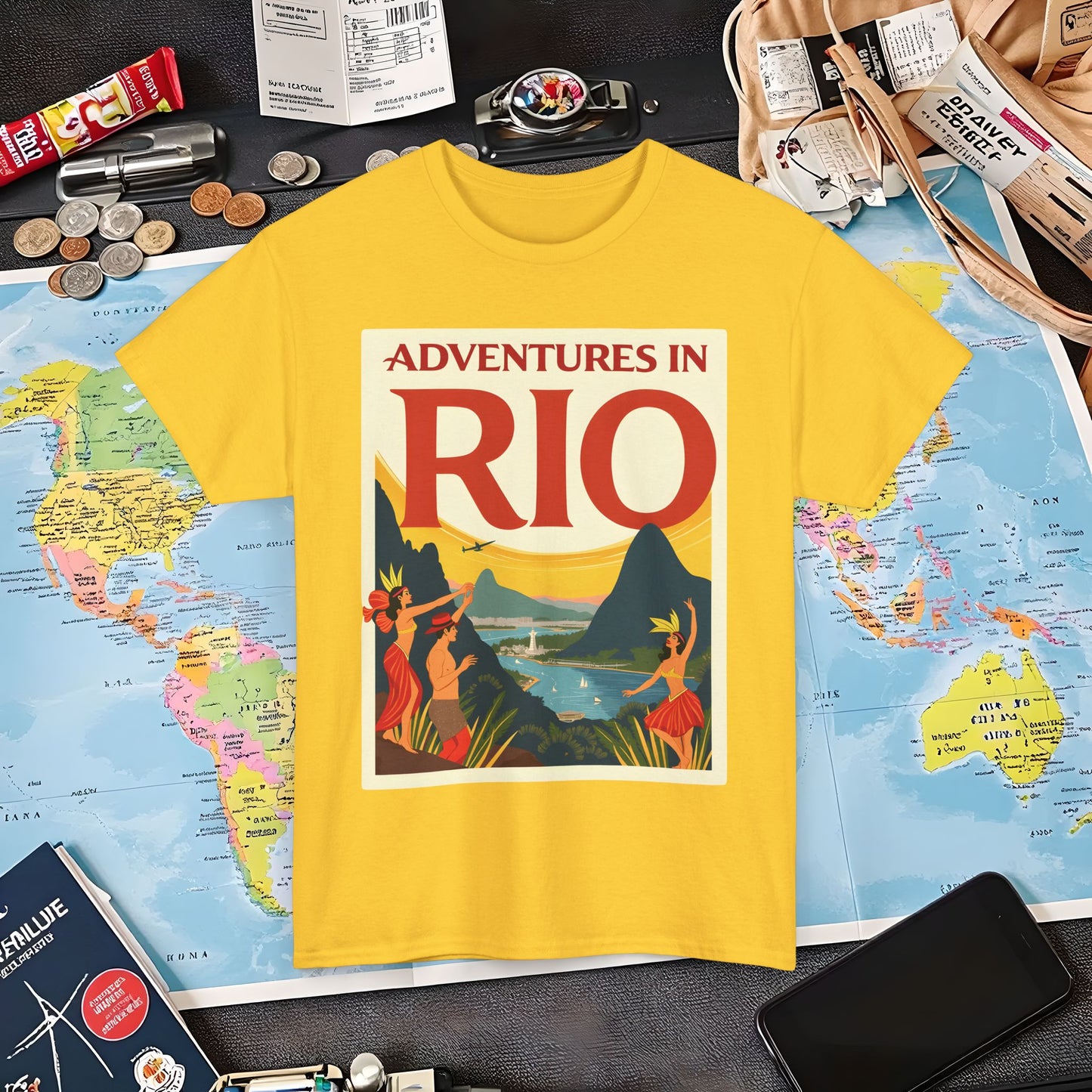 Rio Adventures Air Travel T-Shirts | Jetsetter, Airport, and International Flight Tees