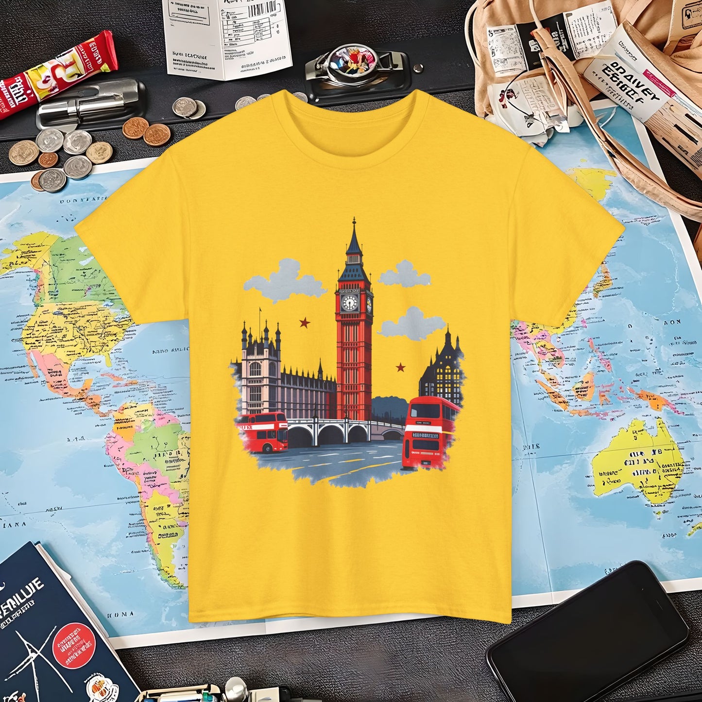 London Vibes Air Travel T-Shirts | Jetsetter, Airport, and International Flight Tees