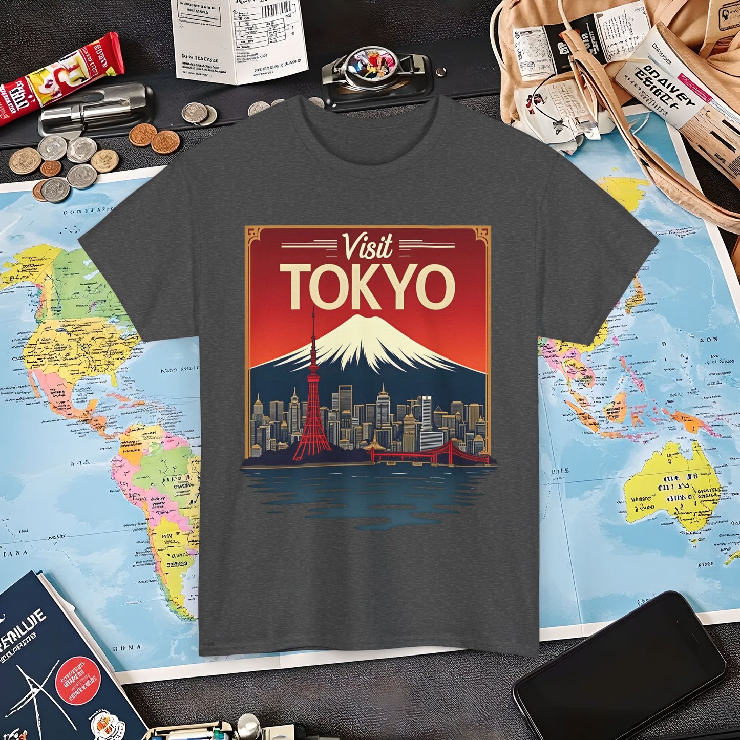 Visit Tokyo Air Travel T-Shirts | Jetsetter, Airport, and International Flight Tees