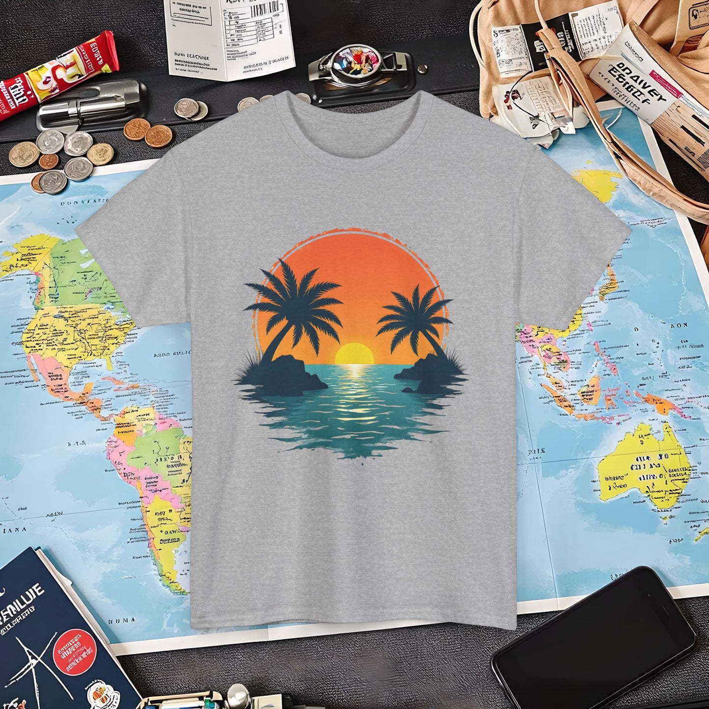 Tropical Escape Air Travel T-Shirts | Jetsetter, Airport, and International Flight Tees