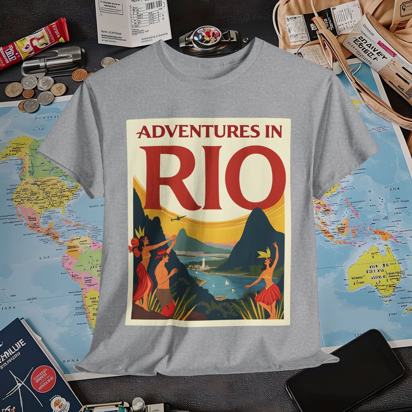Rio Adventures Air Travel T-Shirts | Jetsetter, Airport, and International Flight Tees