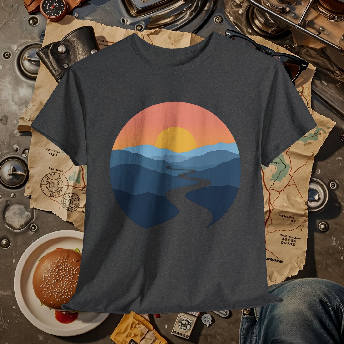 Journey Ahead Road Trip & Vehicle Travel T-Shirts | Car, RV, and Motorcycle Adventure Tees