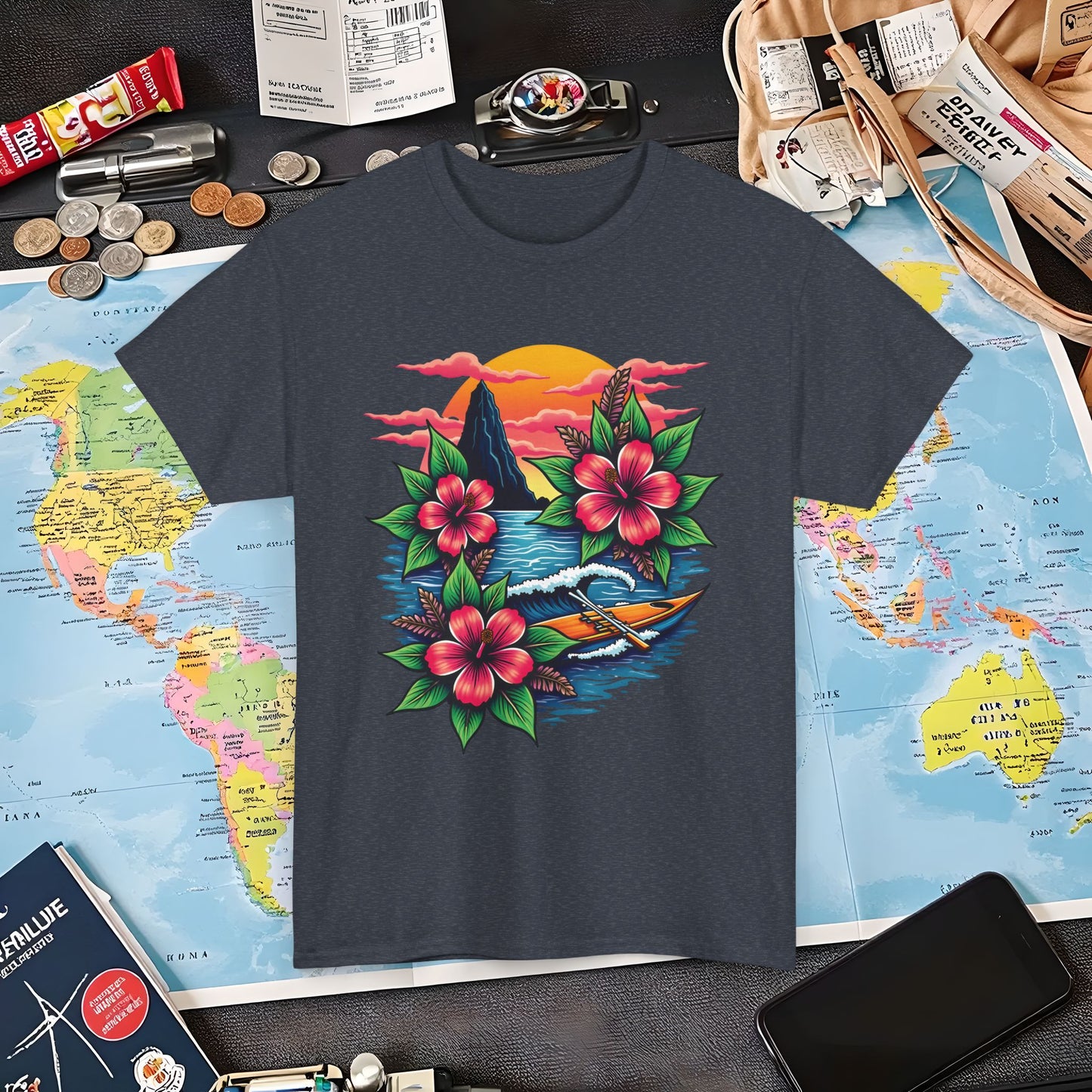 Hawaii Vibes Air Travel T-Shirts | Jetsetter, Airport, and International Flight Tees