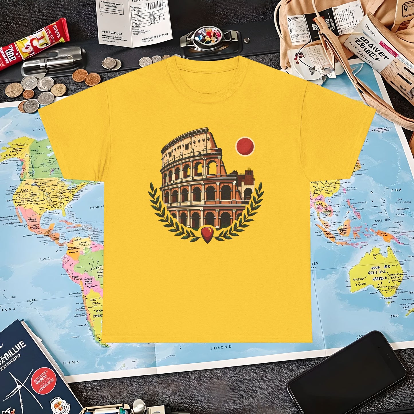 Roman Heritage Air Travel T-Shirts | Jetsetter, Airport, and International Flight Tees