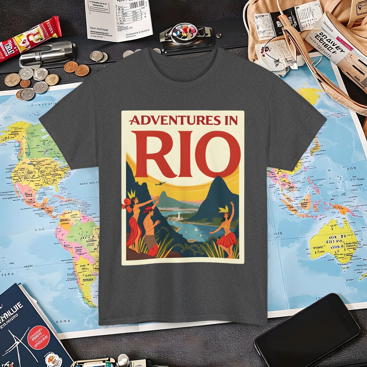 Rio Adventures Air Travel T-Shirts | Jetsetter, Airport, and International Flight Tees