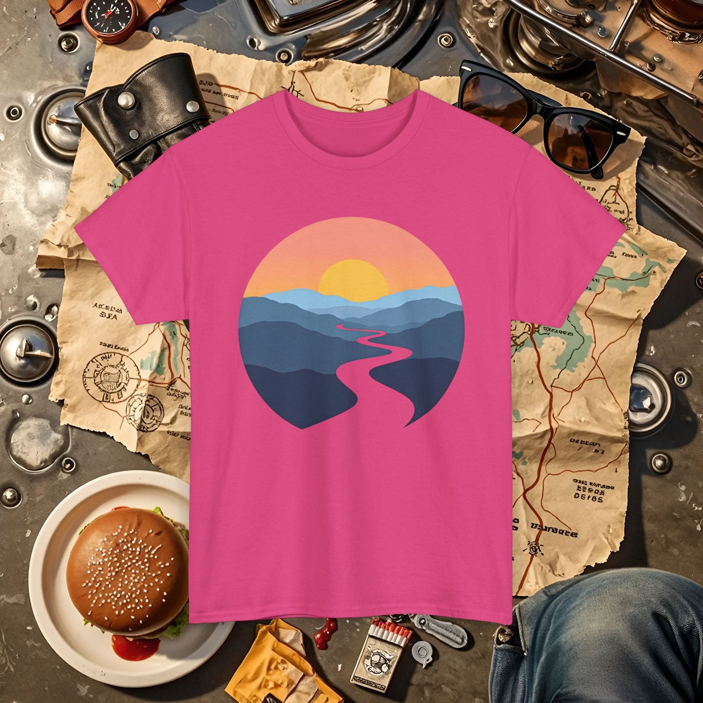 Journey Ahead Road Trip & Vehicle Travel T-Shirts | Car, RV, and Motorcycle Adventure Tees