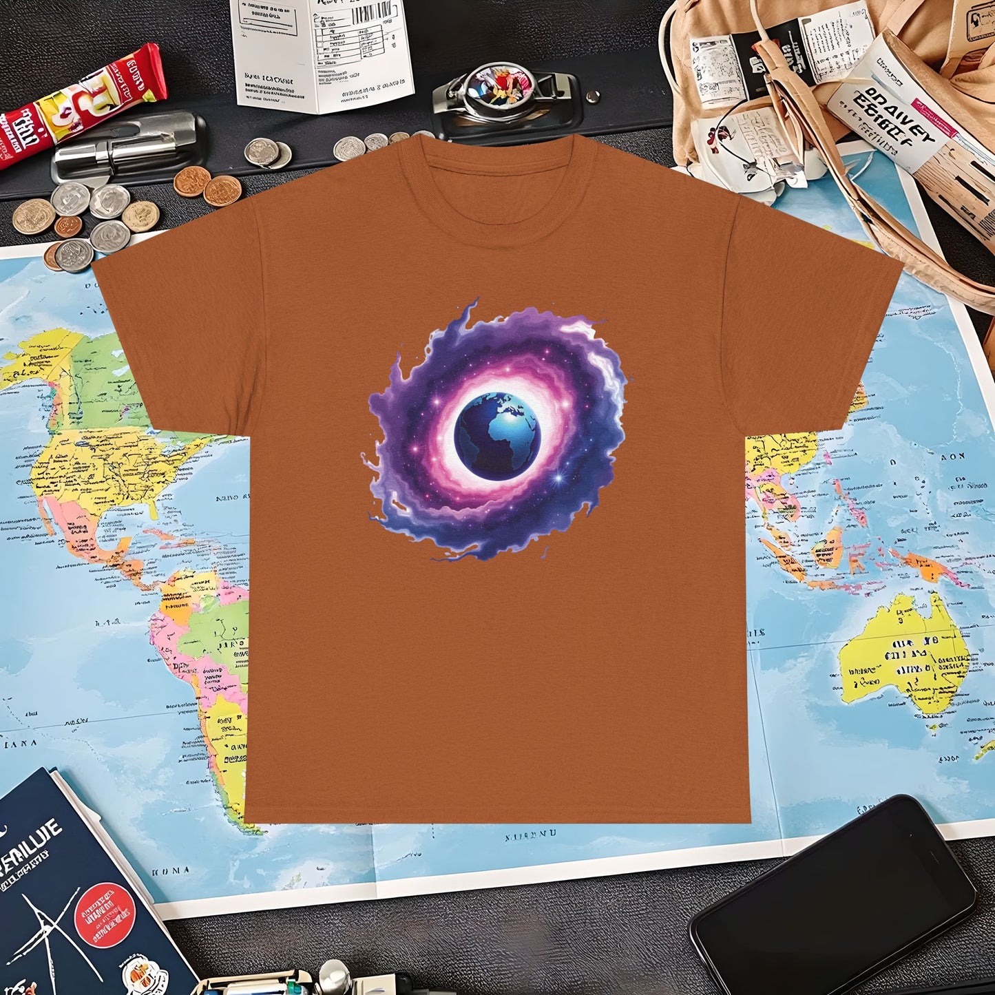 Cosmic Journey Air Travel T-Shirts | Jetsetter, Airport, and International Flight Tees