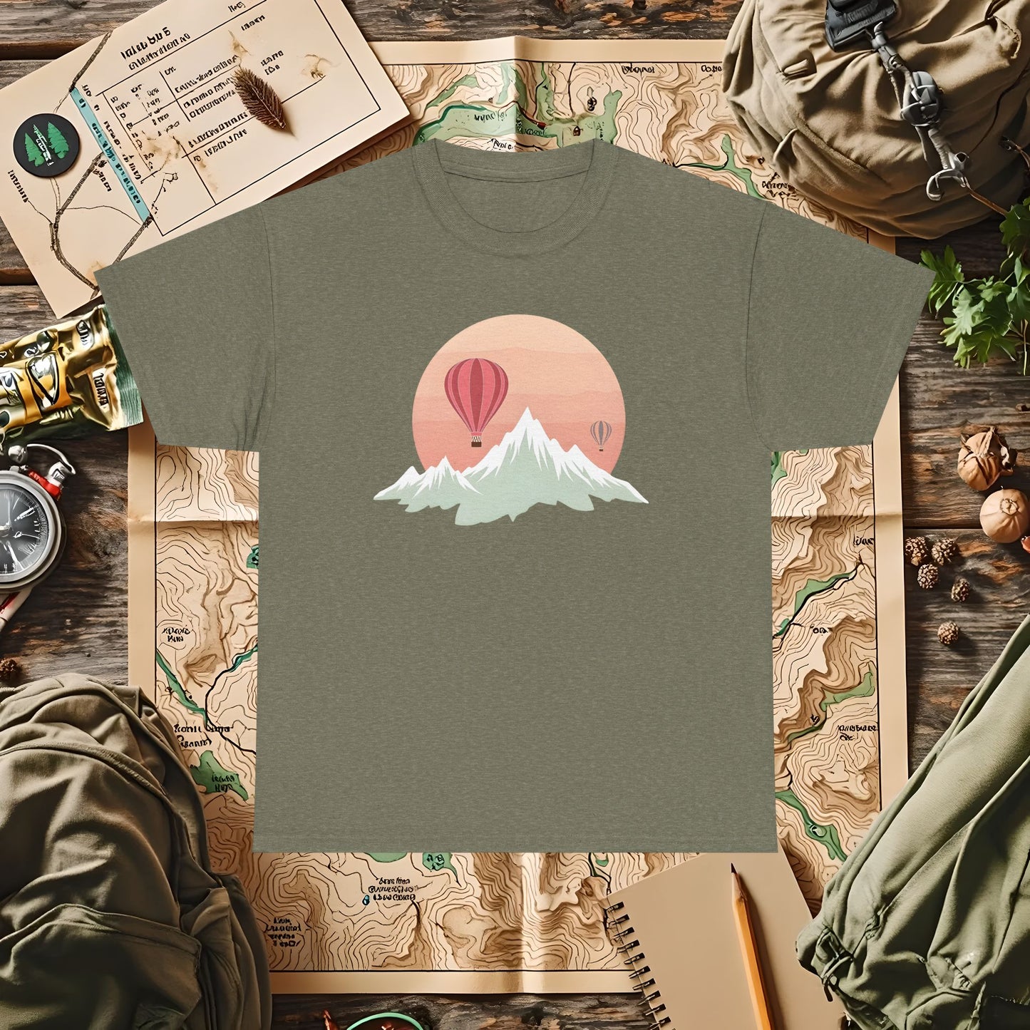 Retro Heights Outdoor Adventure T-Shirts | Camping, Hiking, Rafting & Kayaking Tees for Nature Lovers