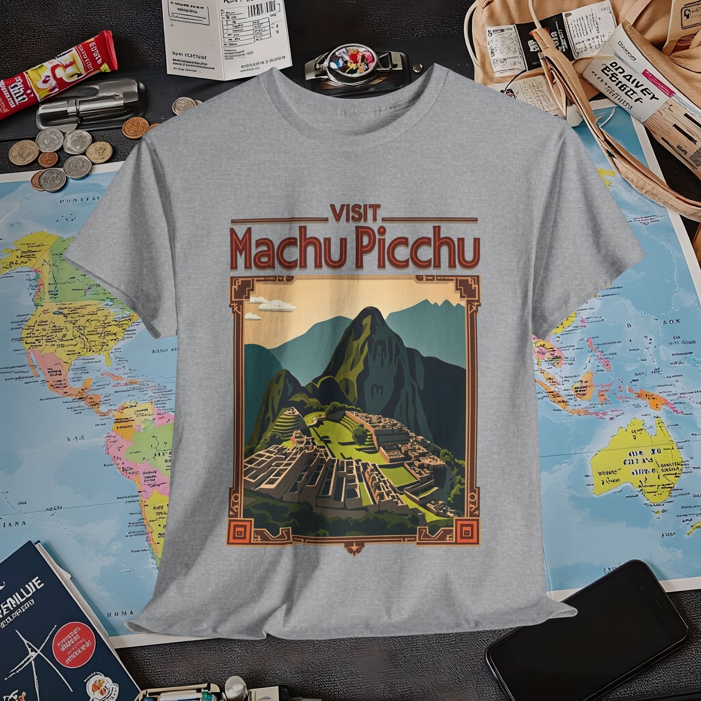 Machu Picchu Air Travel T-Shirts | Jetsetter, Airport, and International Flight Tees