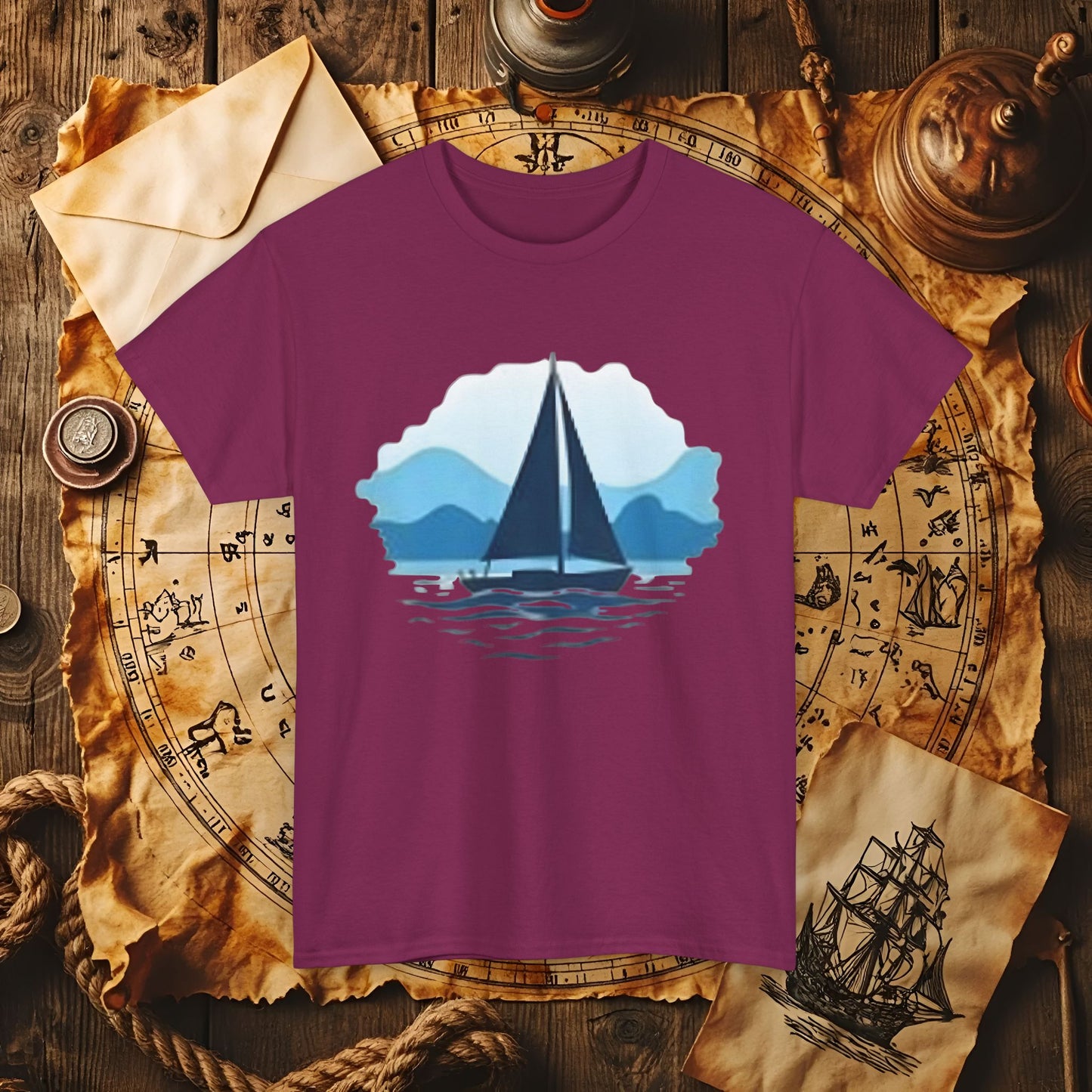 Sailboat Serenity Cruise Travel T-Shirts | Funny & Stylish Tees for Ocean Adventures