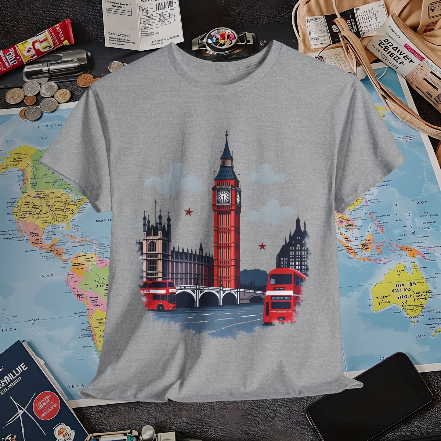 London Vibes Air Travel T-Shirts | Jetsetter, Airport, and International Flight Tees