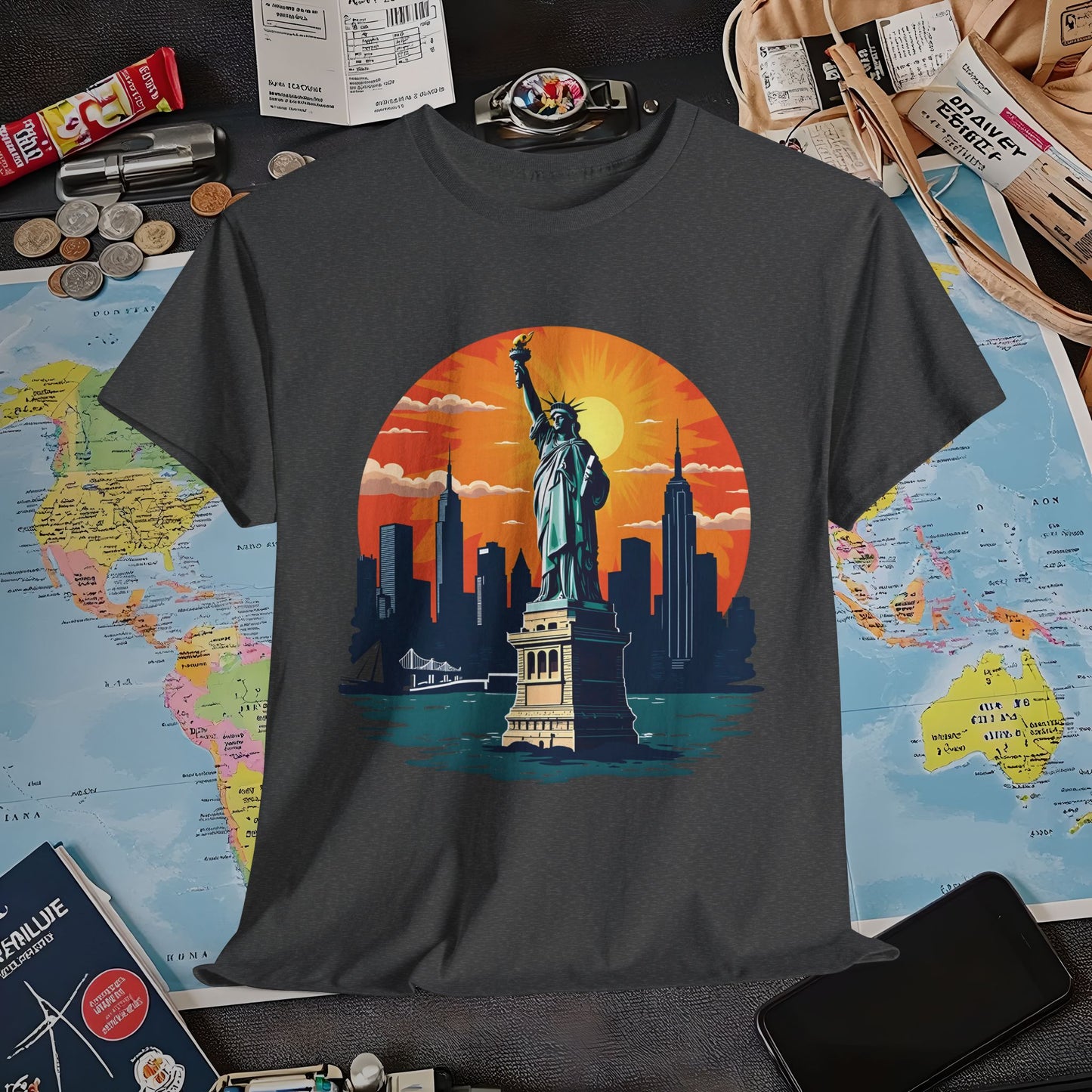 New York Dream Air Travel T-Shirts | Jetsetter, Airport, and International Flight Tees