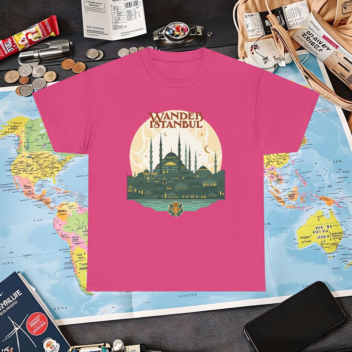 Istanbul Wandering Air Travel T-Shirts | Jetsetter, Airport, and International Flight Tees