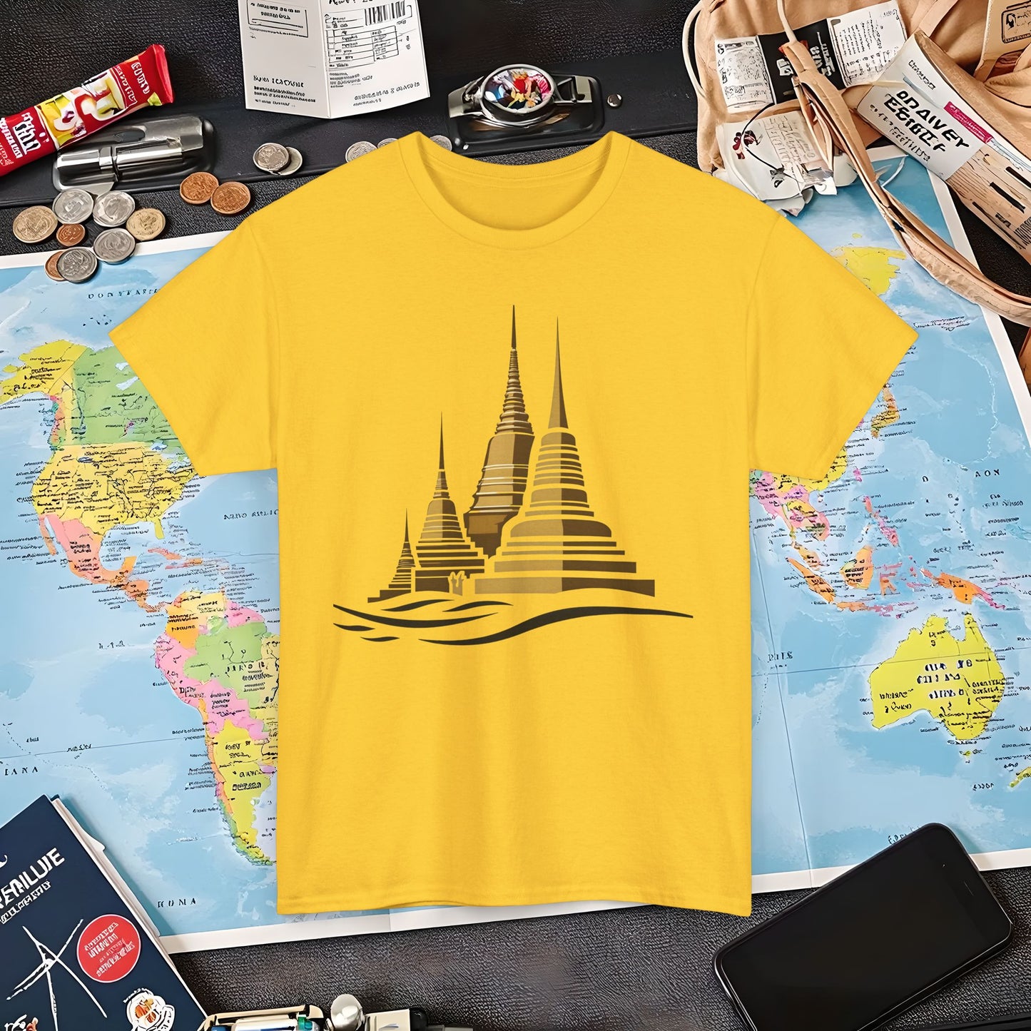 Temple Elegance Air Travel T-Shirts | Jetsetter, Airport, and International Flight Tees