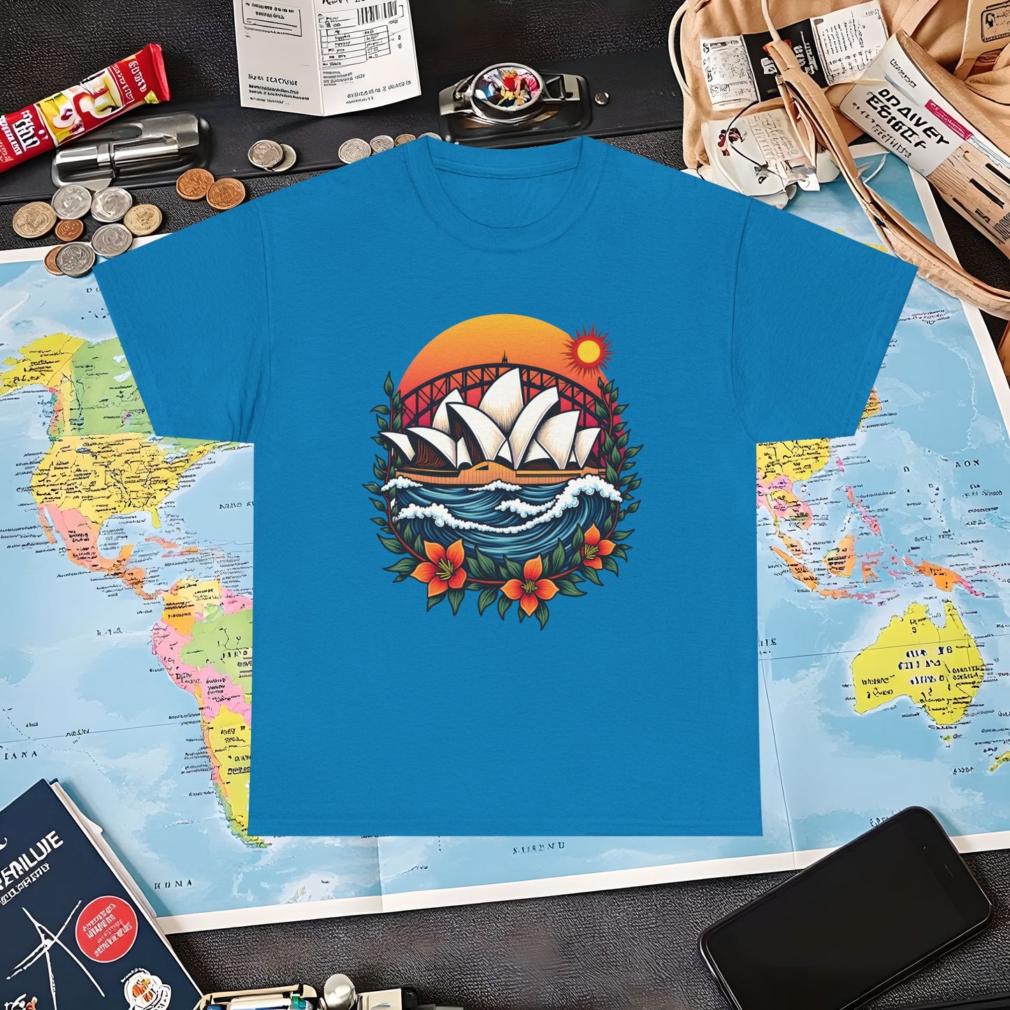 Sydney Vibes Air Travel T-Shirts | Jetsetter, Airport, and International Flight Tees