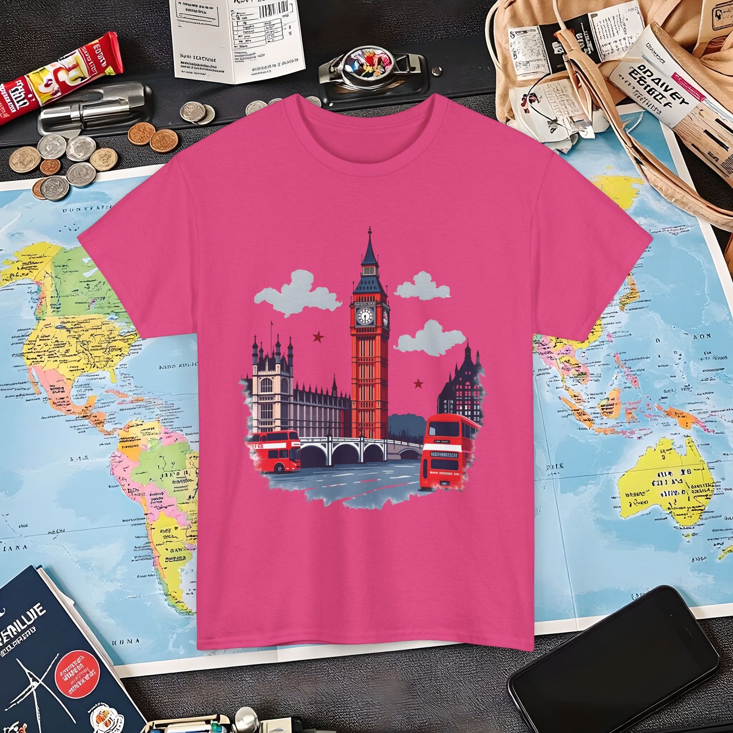 London Vibes Air Travel T-Shirts | Jetsetter, Airport, and International Flight Tees