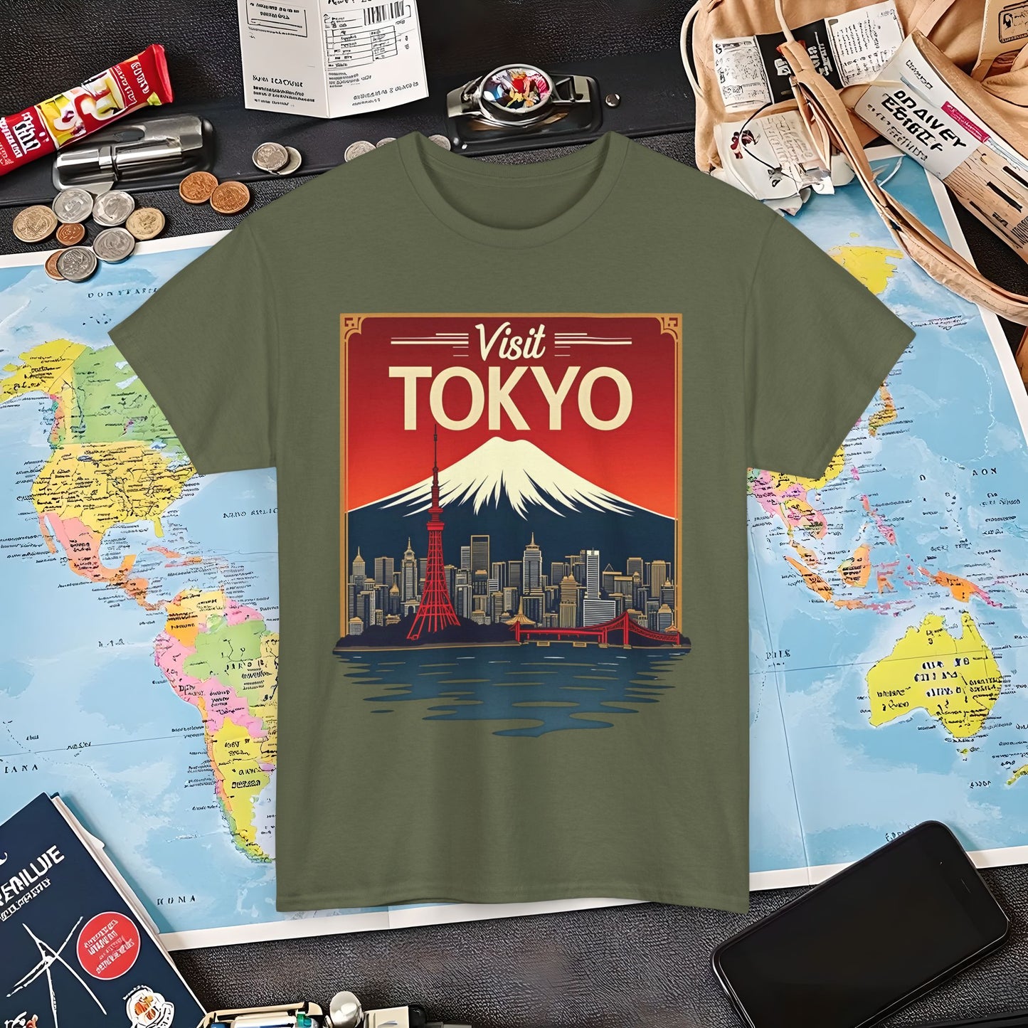 Visit Tokyo Air Travel T-Shirts | Jetsetter, Airport, and International Flight Tees