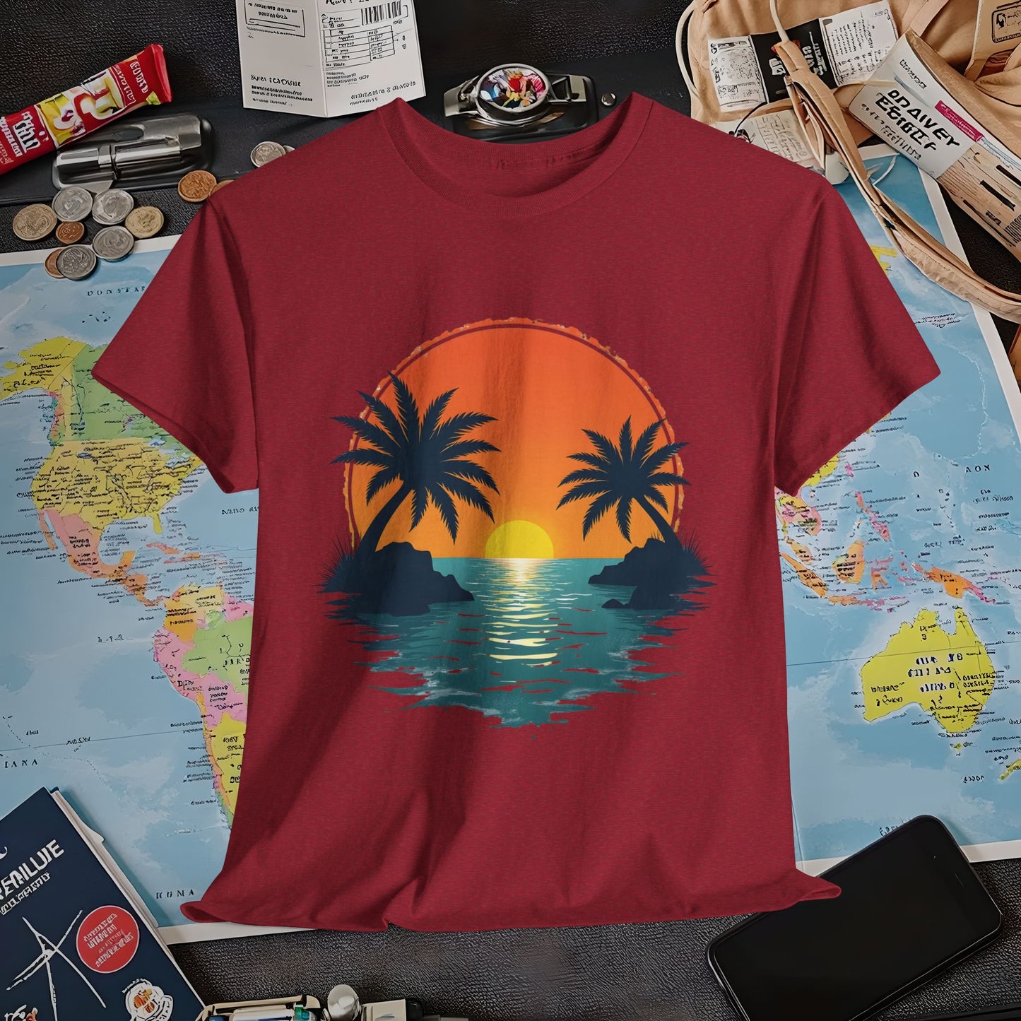 Tropical Escape Air Travel T-Shirts | Jetsetter, Airport, and International Flight Tees