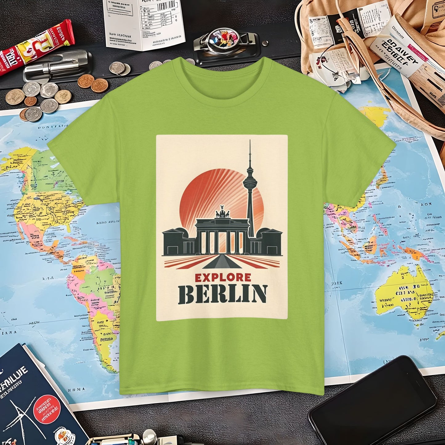 Berlin Deco Air Travel T-Shirts | Jetsetter, Airport, and International Flight Tees