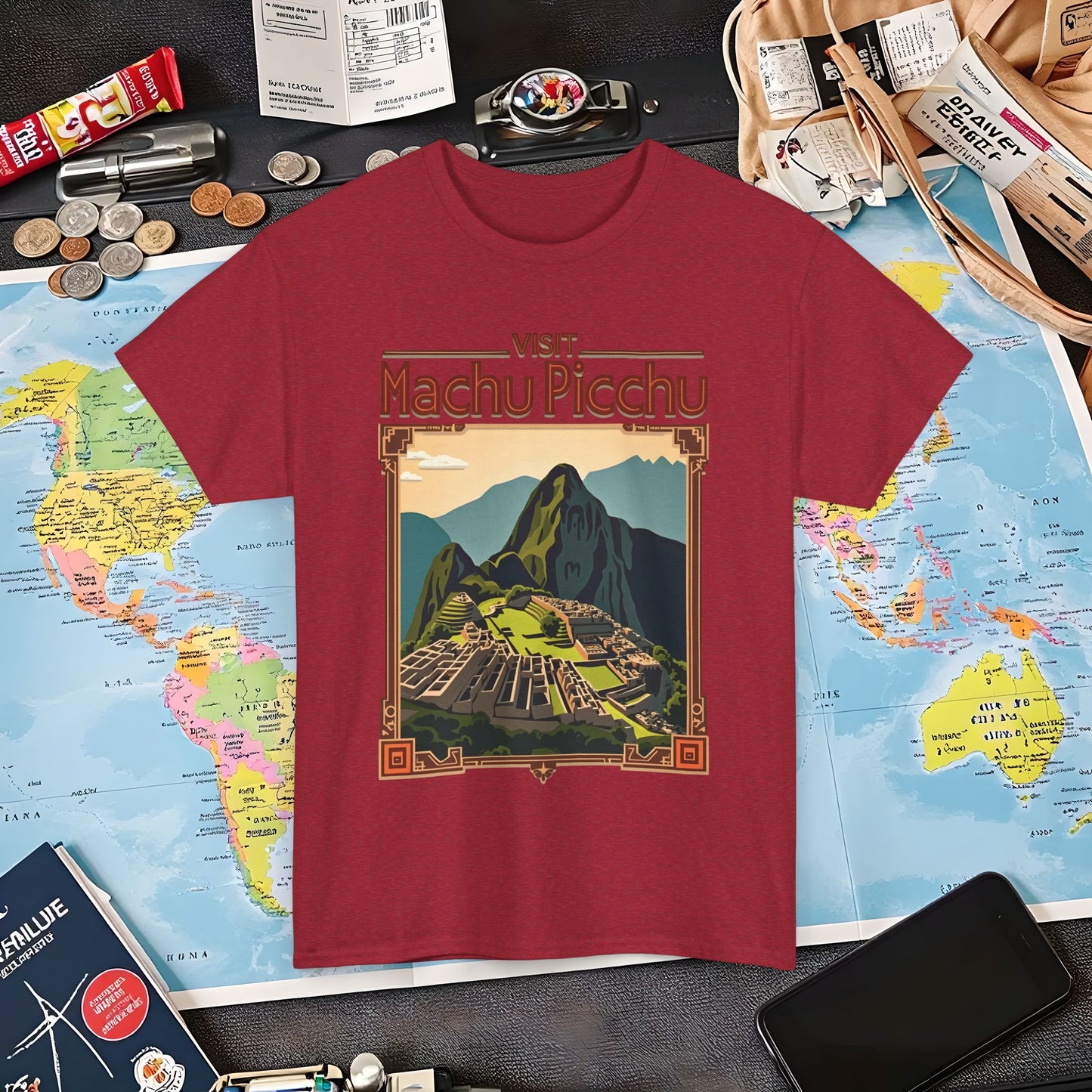 Machu Picchu Air Travel T-Shirts | Jetsetter, Airport, and International Flight Tees