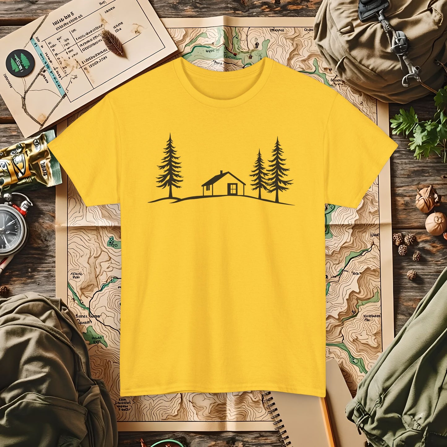 Zen Cabin Outdoor Adventure T-Shirts | Camping, Hiking, Rafting & Kayaking Tees for Nature Lovers