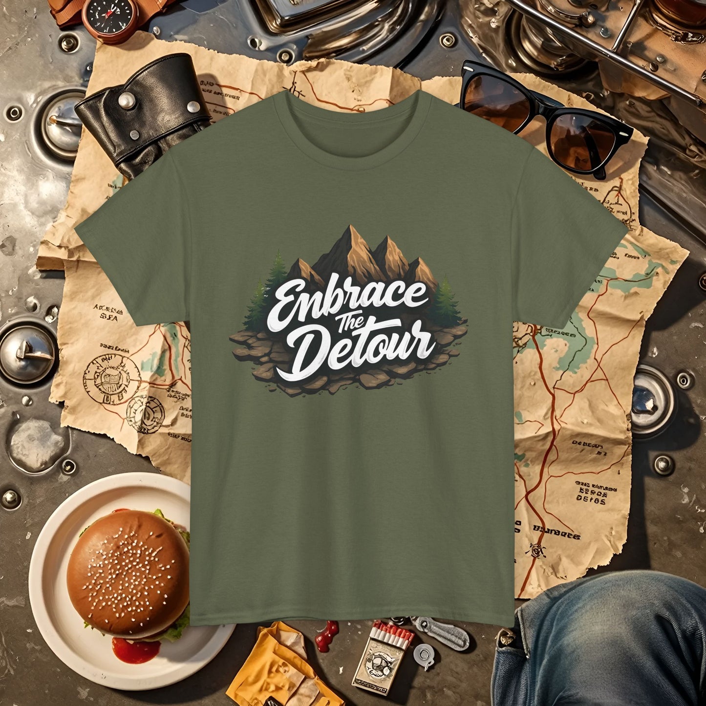 Detour Adventure Road Trip & Vehicle Travel T-Shirts | Car, RV, and Motorcycle Adventure Tees