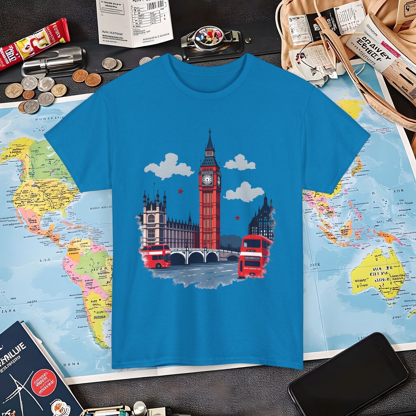 London Vibes Air Travel T-Shirts | Jetsetter, Airport, and International Flight Tees