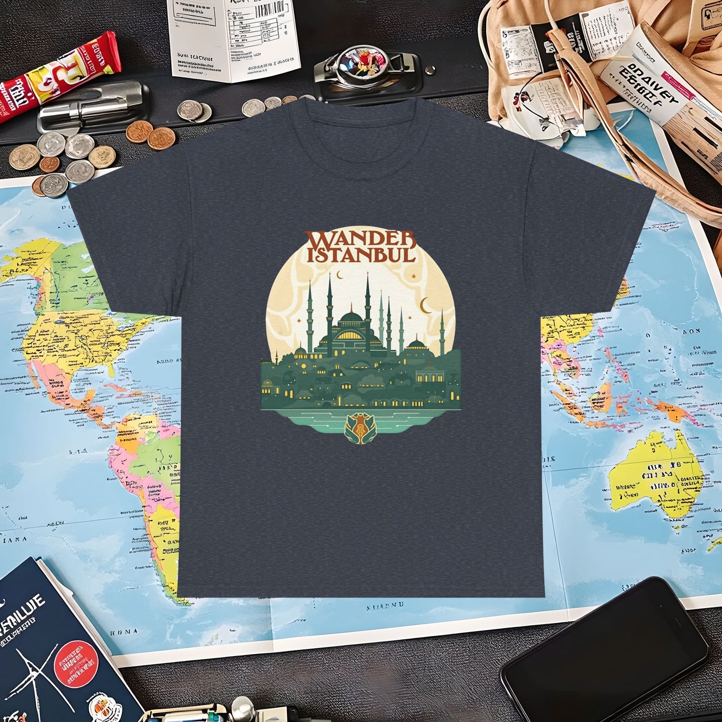 Istanbul Wandering Air Travel T-Shirts | Jetsetter, Airport, and International Flight Tees