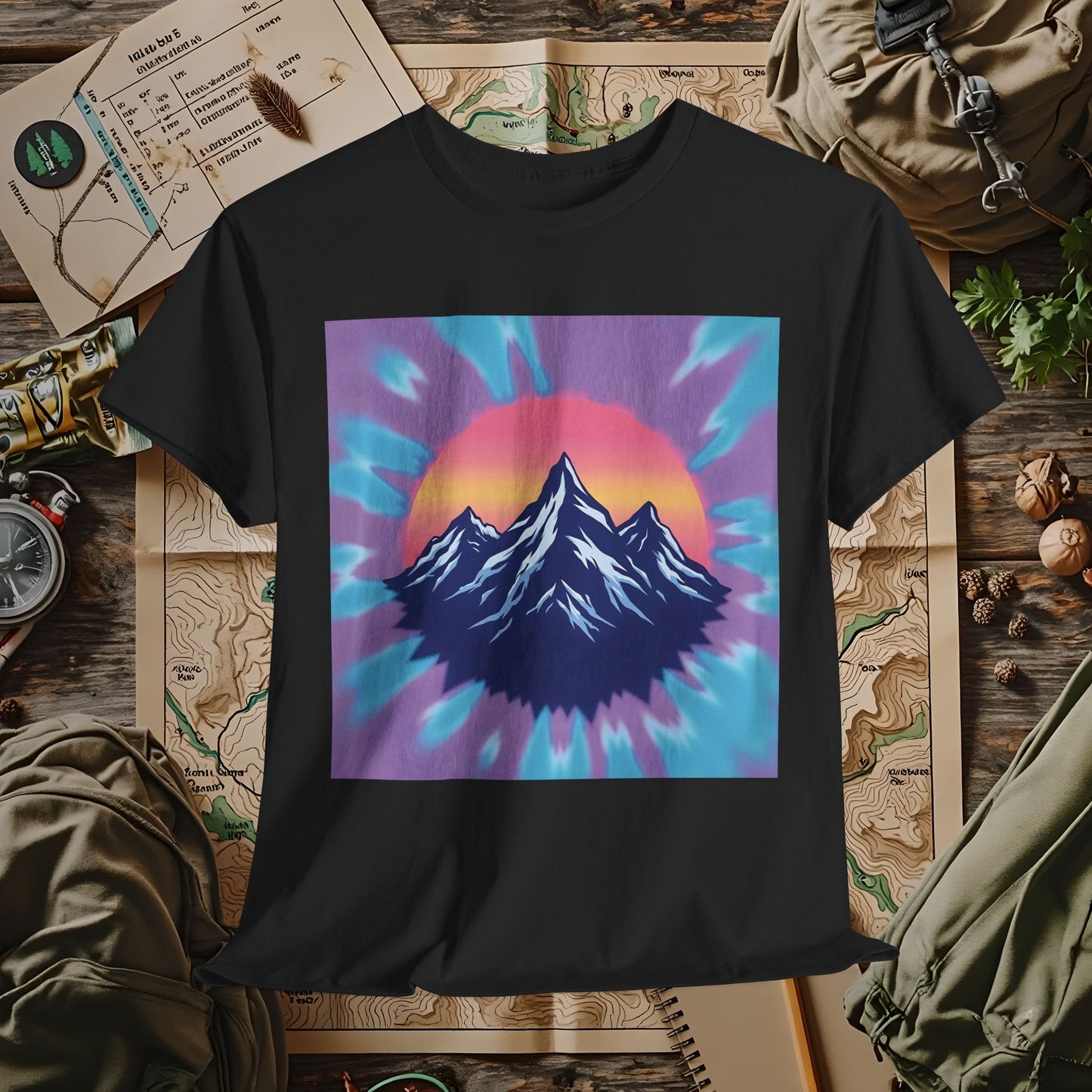 Color Peak Outdoor Adventure T-Shirts | Camping, Hiking, Rafting & Kayaking Tees for Nature Lovers