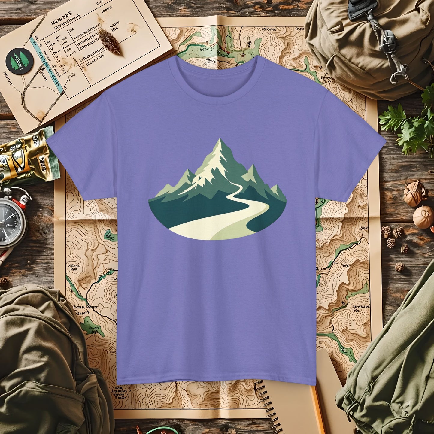 Mountain Path Outdoor Adventure T-Shirts | Camping, Hiking, Rafting & Kayaking Tees for Nature Lovers