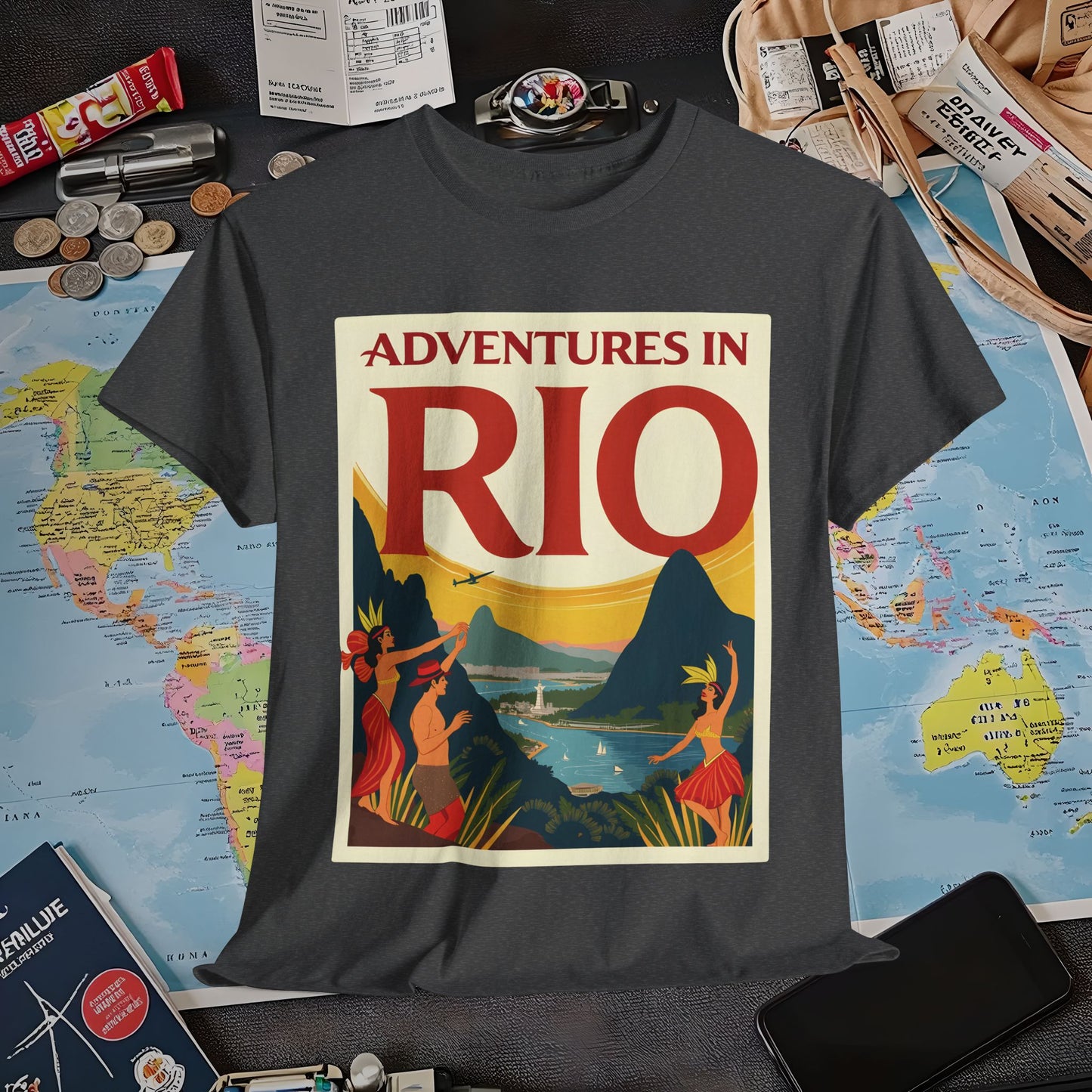 Rio Adventures Air Travel T-Shirts | Jetsetter, Airport, and International Flight Tees