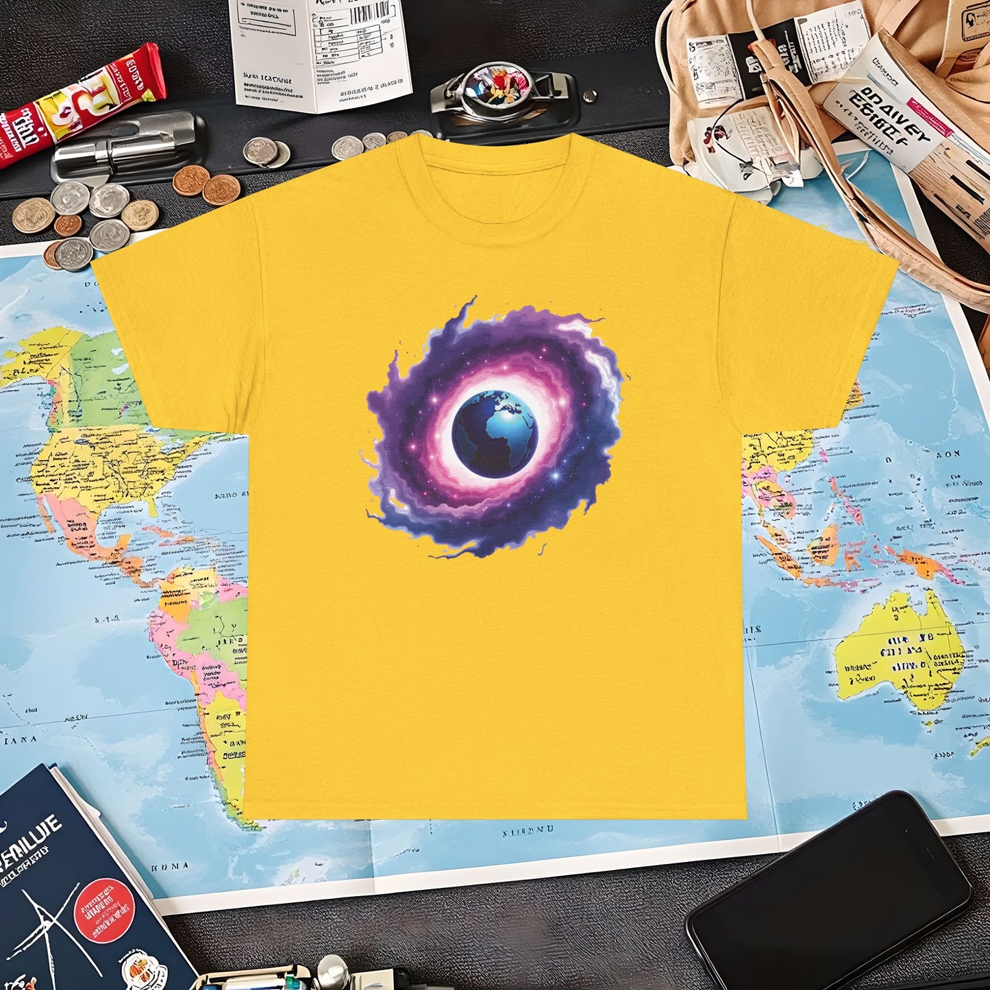 Cosmic Journey Air Travel T-Shirts | Jetsetter, Airport, and International Flight Tees