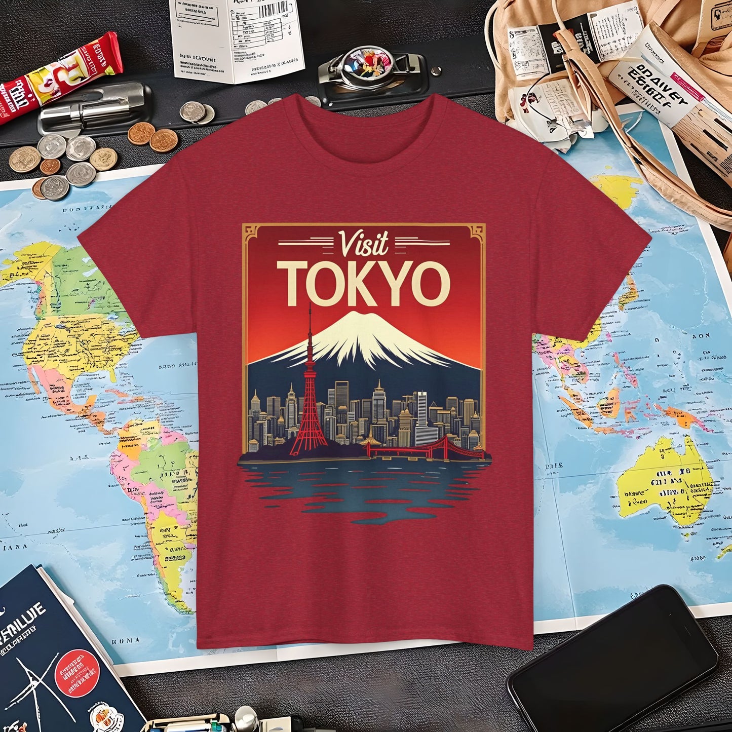 Visit Tokyo Air Travel T-Shirts | Jetsetter, Airport, and International Flight Tees