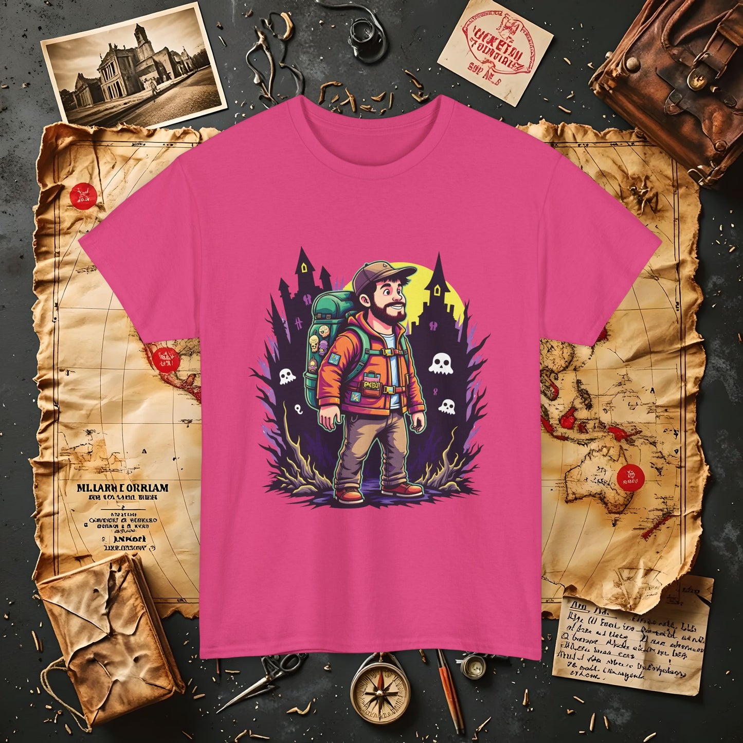 Ghost Hunt Thrillseeker Dark Tourism T-Shirts | Hauntingly Cool Travel Tees for the Morbidly Curious