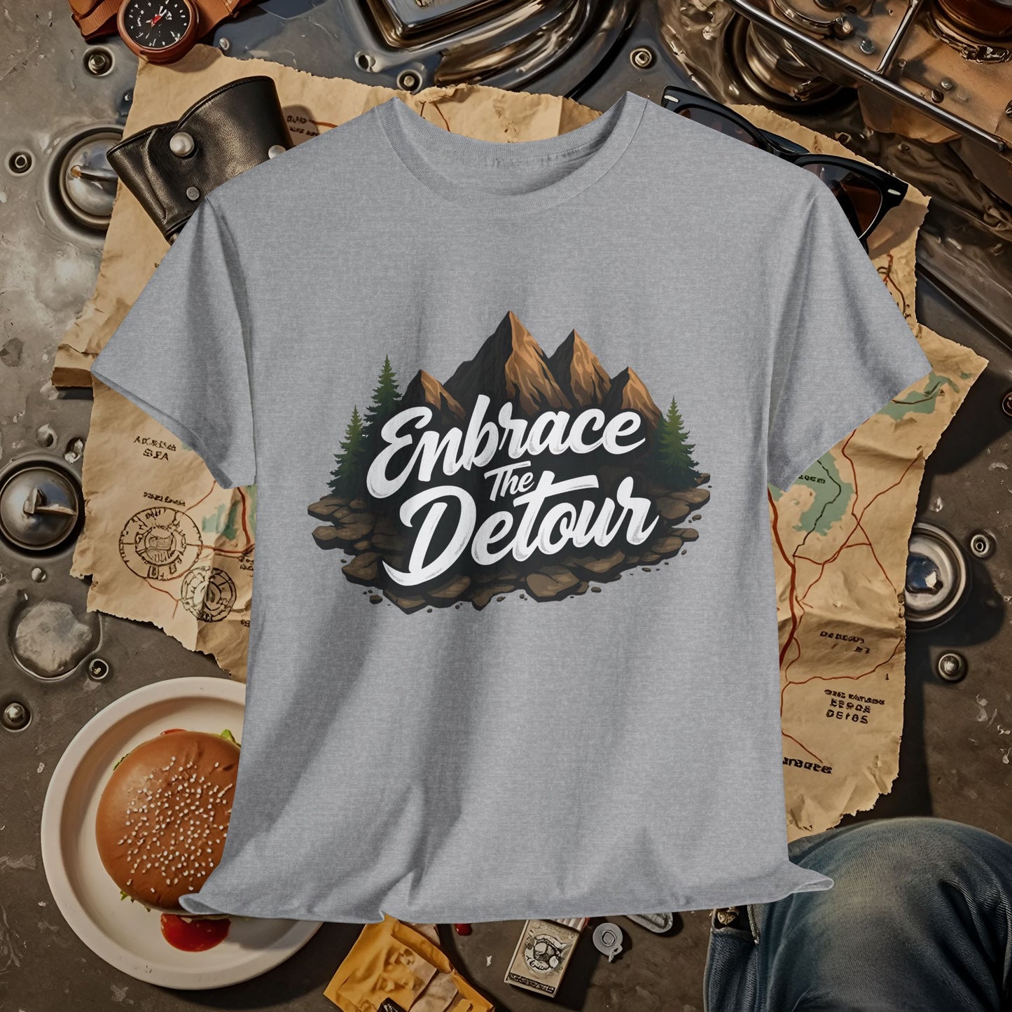 Detour Adventure Road Trip & Vehicle Travel T-Shirts | Car, RV, and Motorcycle Adventure Tees