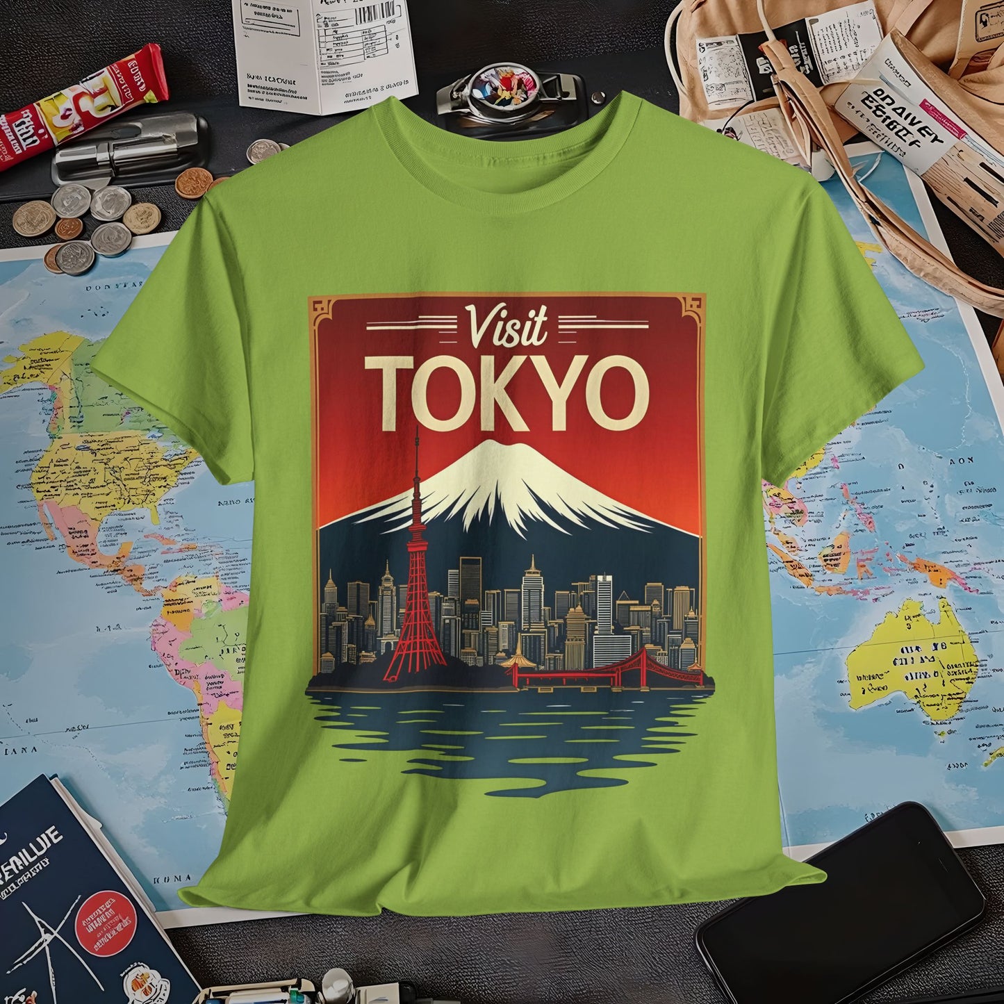 Visit Tokyo Air Travel T-Shirts | Jetsetter, Airport, and International Flight Tees