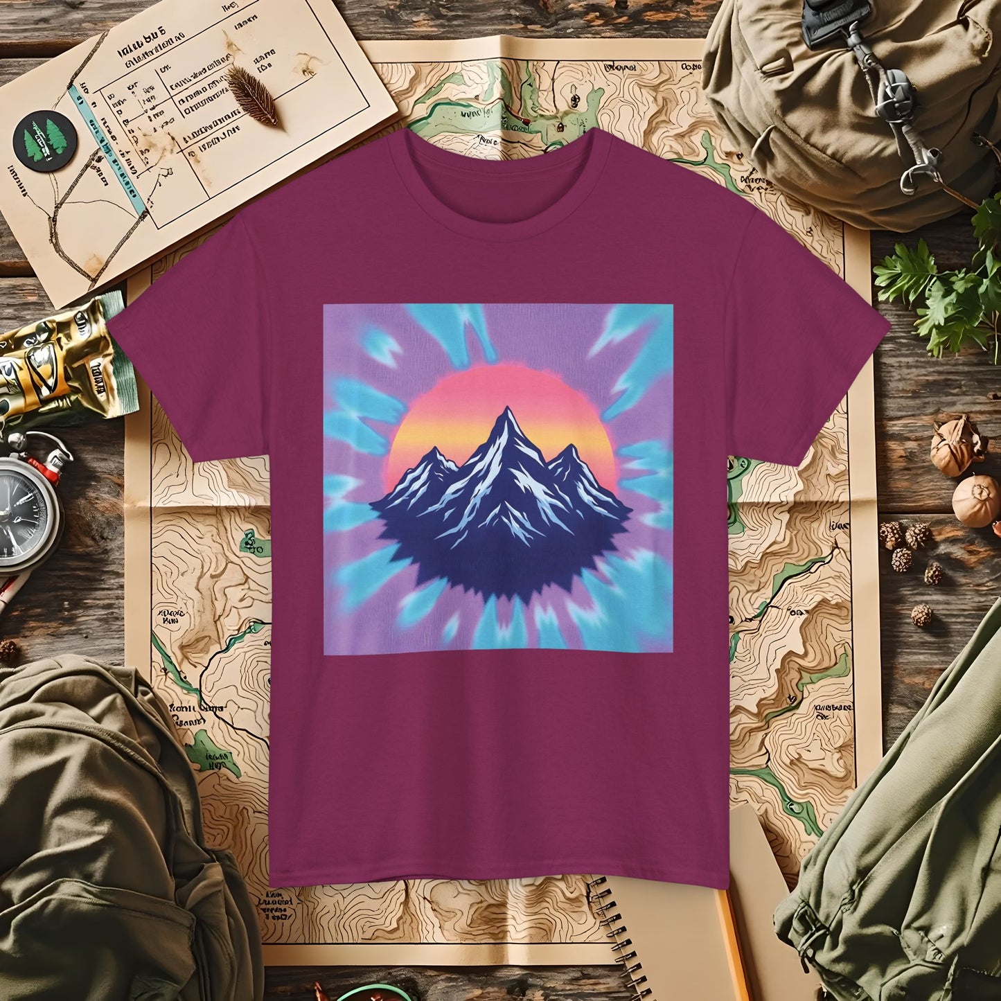 Color Peak Outdoor Adventure T-Shirts | Camping, Hiking, Rafting & Kayaking Tees for Nature Lovers