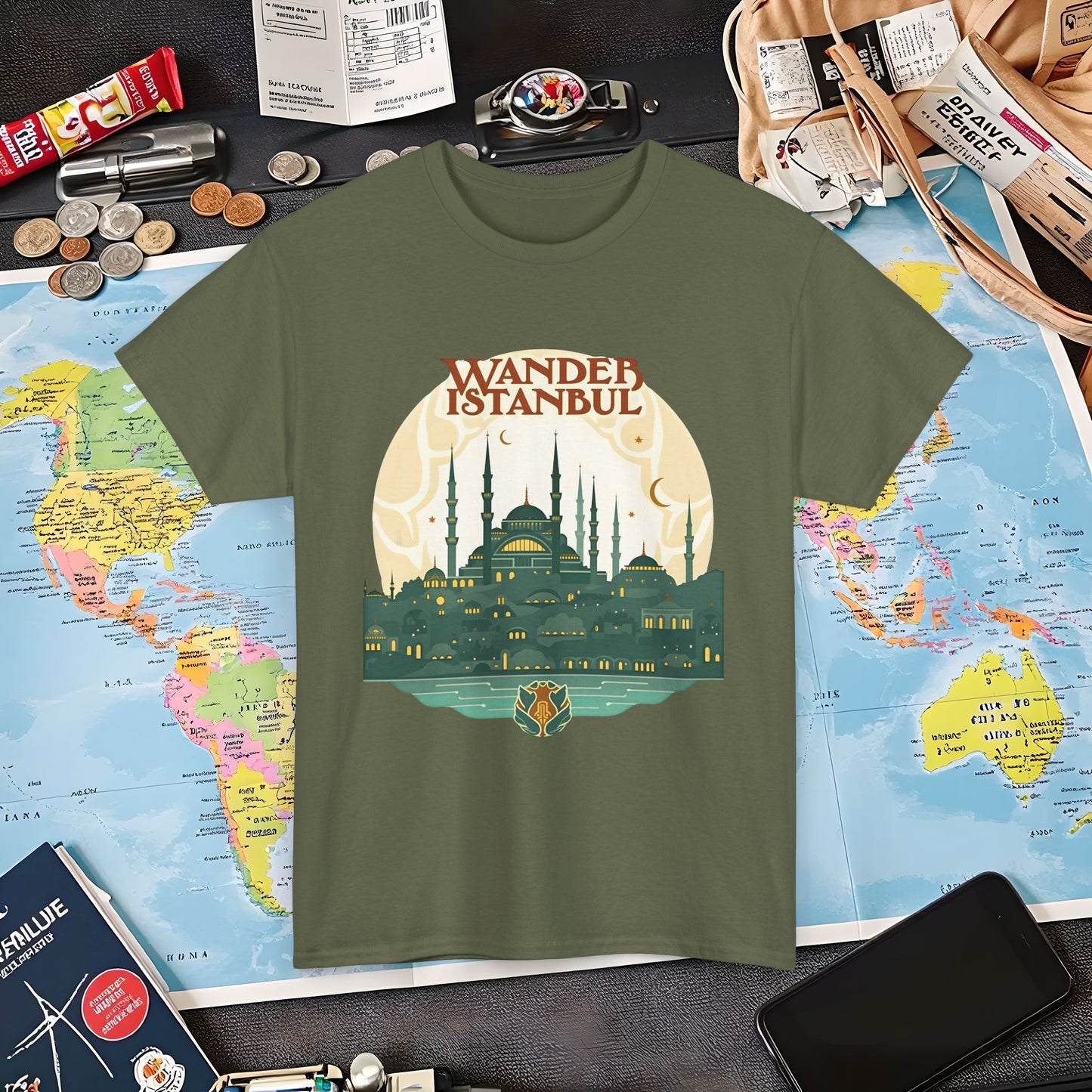 Istanbul Wandering Air Travel T-Shirts | Jetsetter, Airport, and International Flight Tees