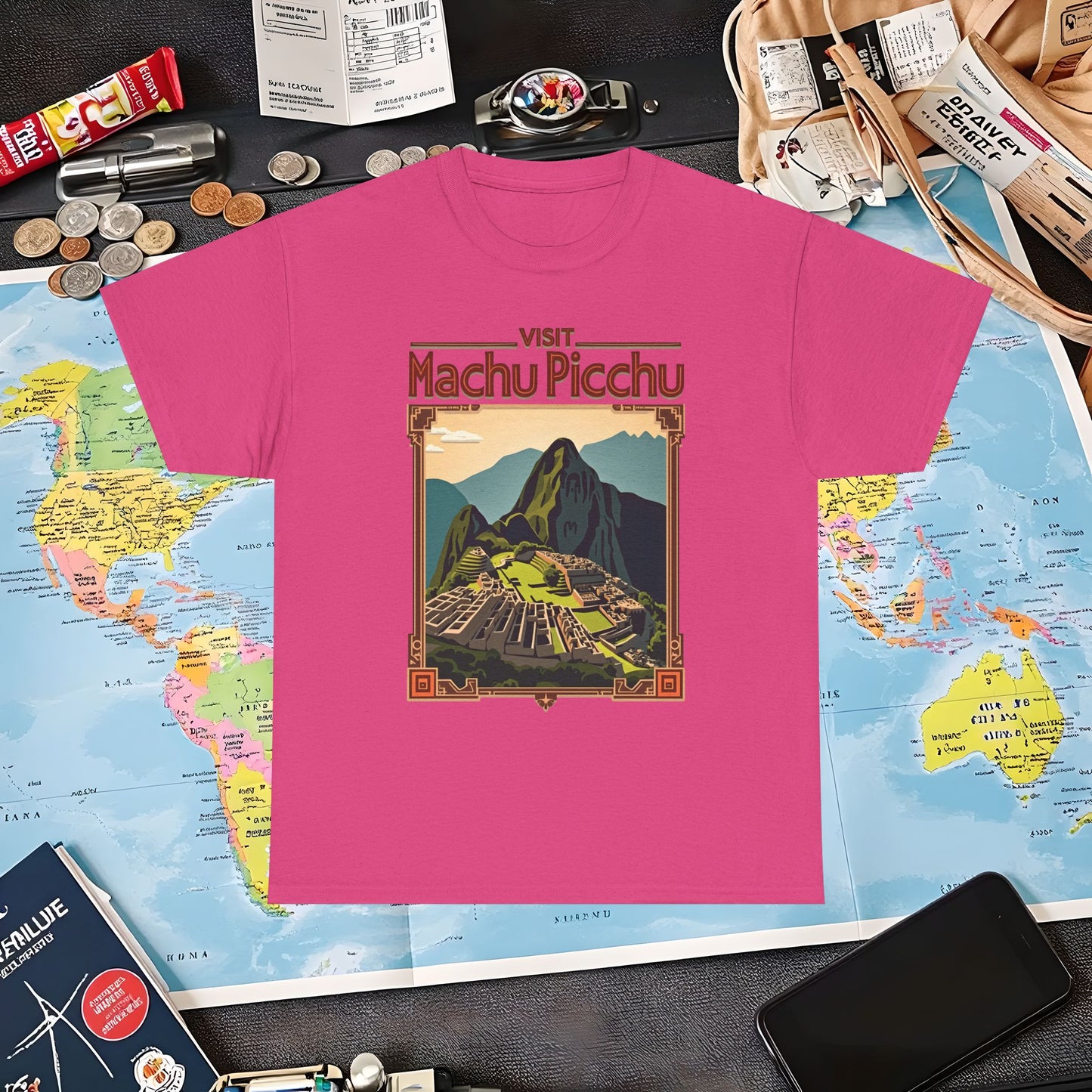 Machu Picchu Air Travel T-Shirts | Jetsetter, Airport, and International Flight Tees