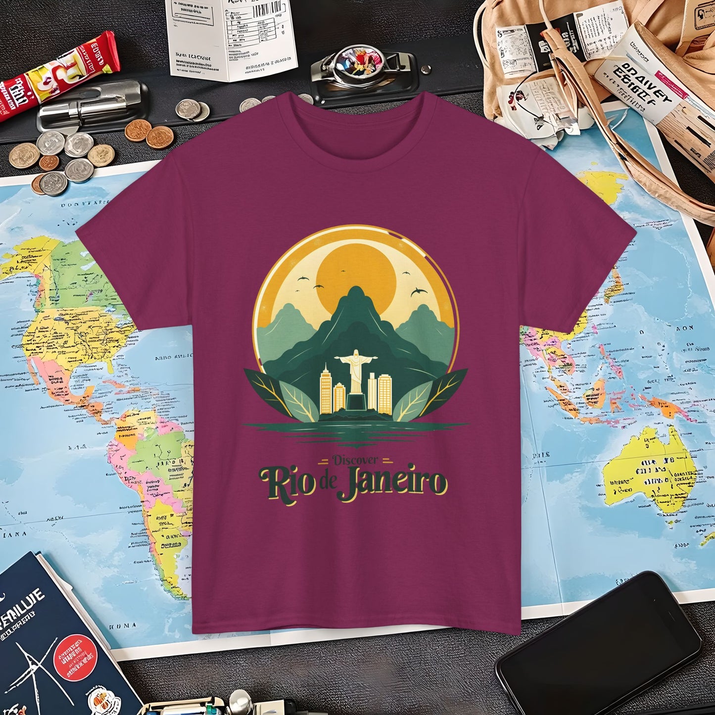 Rio Vintage Air Travel T-Shirts | Jetsetter, Airport, and International Flight Tees