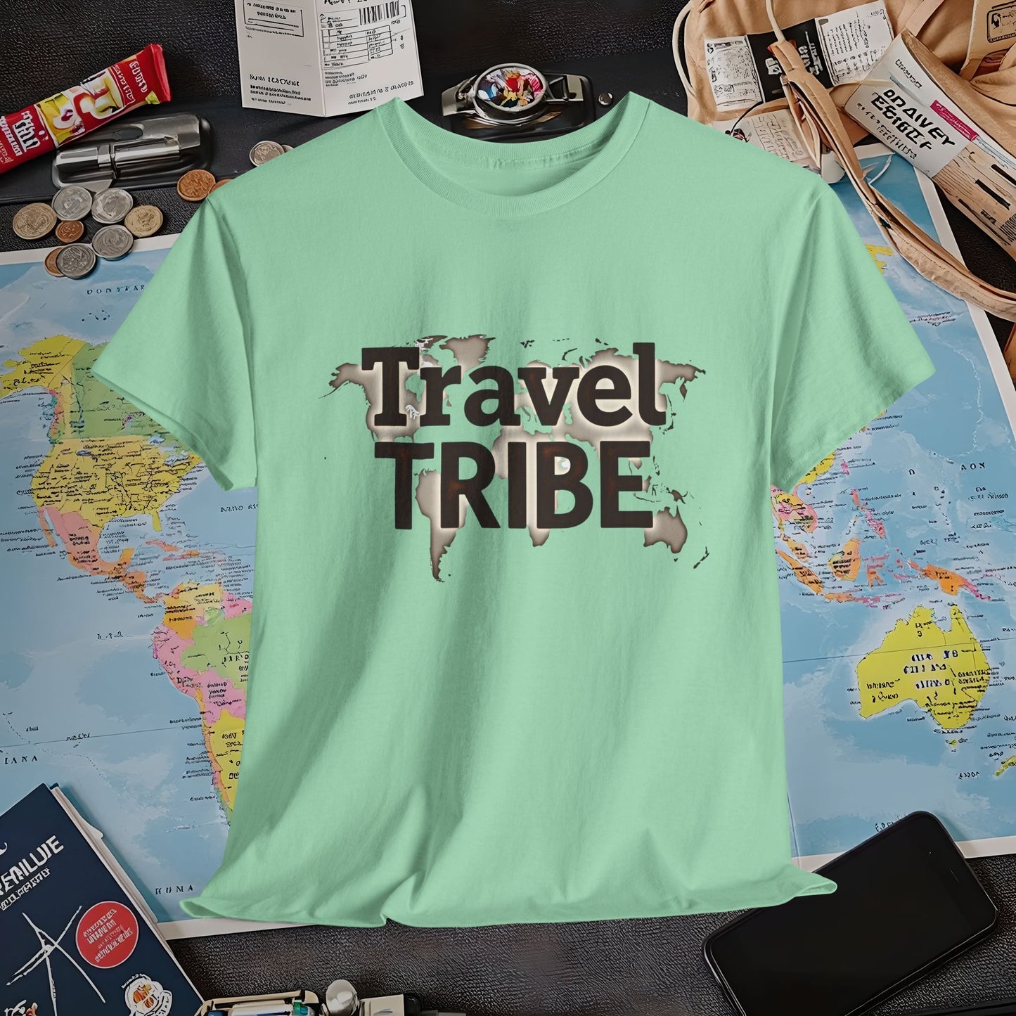 Travel Tribe Globe Air Travel T-Shirts | Jetsetter, Airport, and International Flight Tees