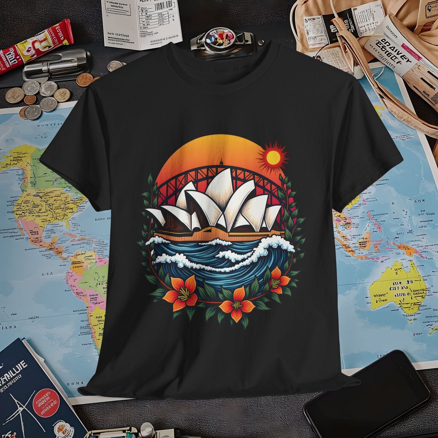 Sydney Vibes Air Travel T-Shirts | Jetsetter, Airport, and International Flight Tees