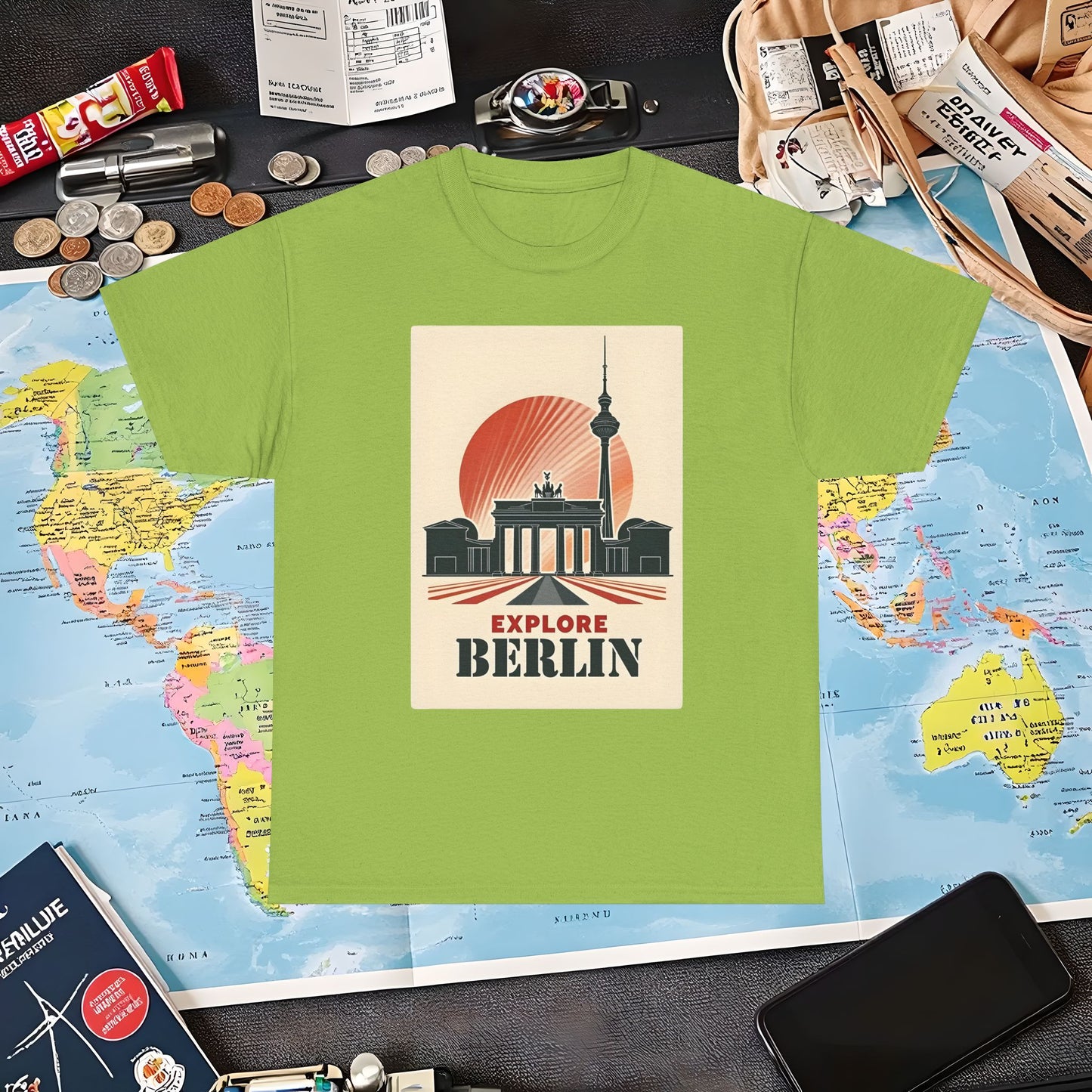 Berlin Deco Air Travel T-Shirts | Jetsetter, Airport, and International Flight Tees