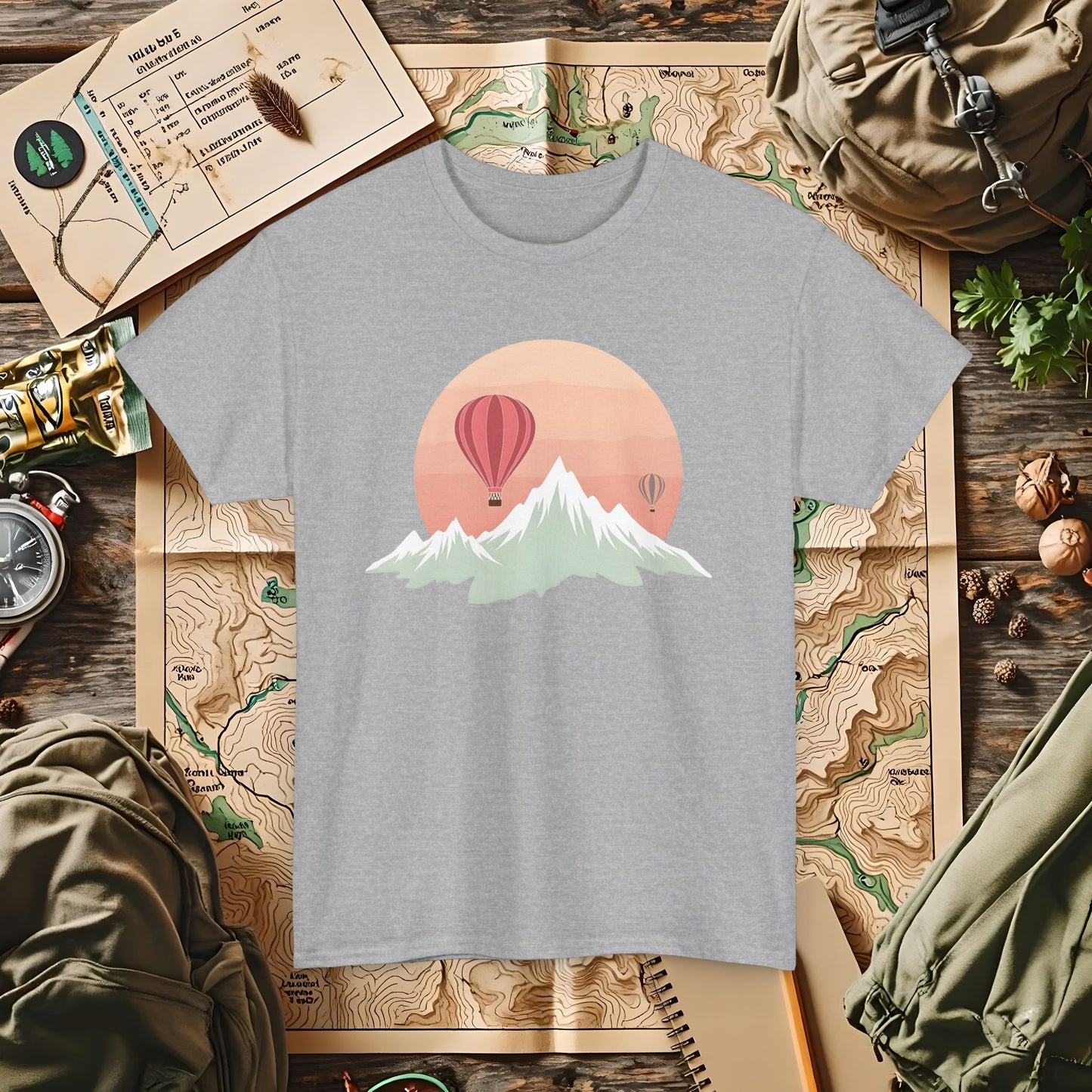 Retro Heights Outdoor Adventure T-Shirts | Camping, Hiking, Rafting & Kayaking Tees for Nature Lovers